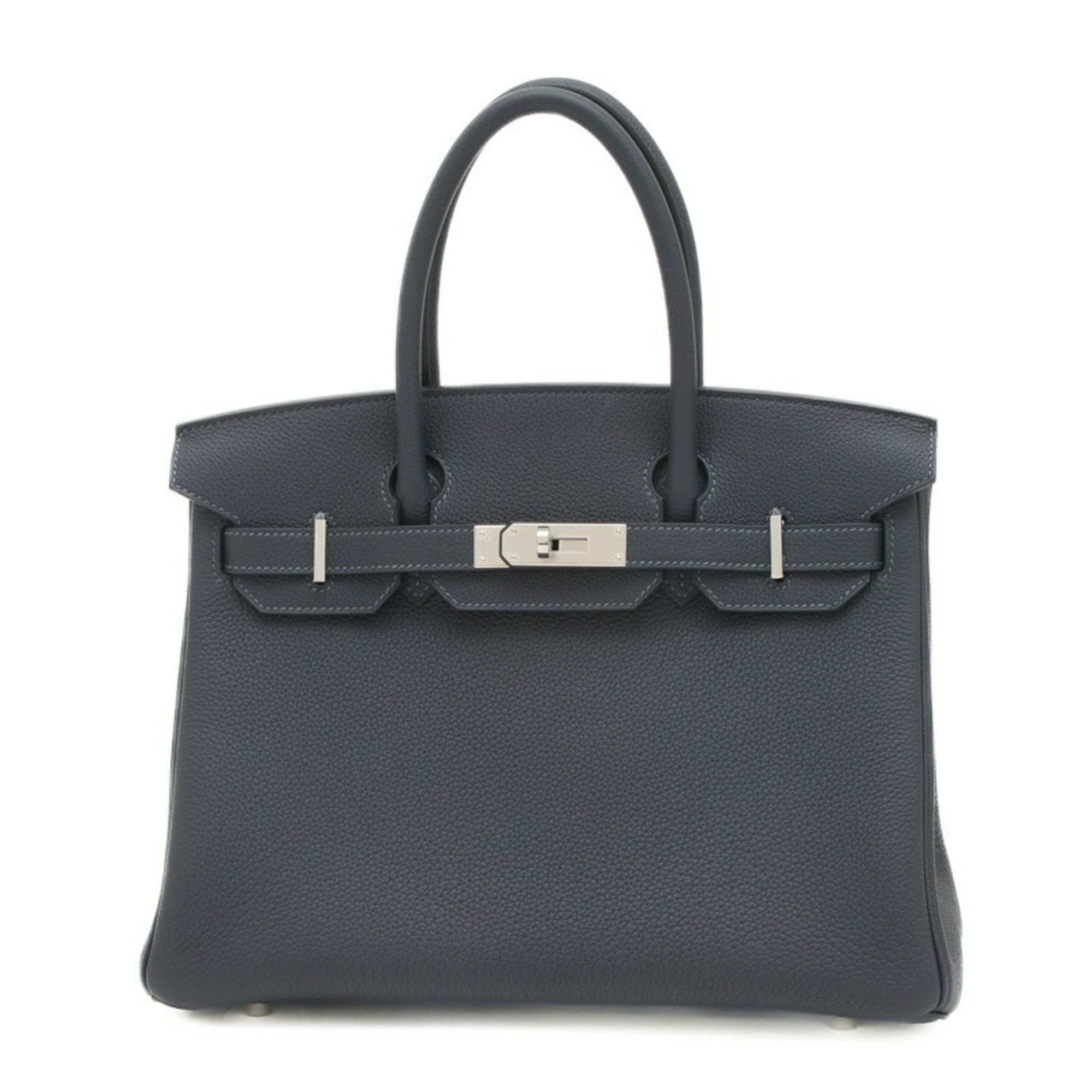 Hermes Birkin 30 Handbag Togo Cabane W Engraved