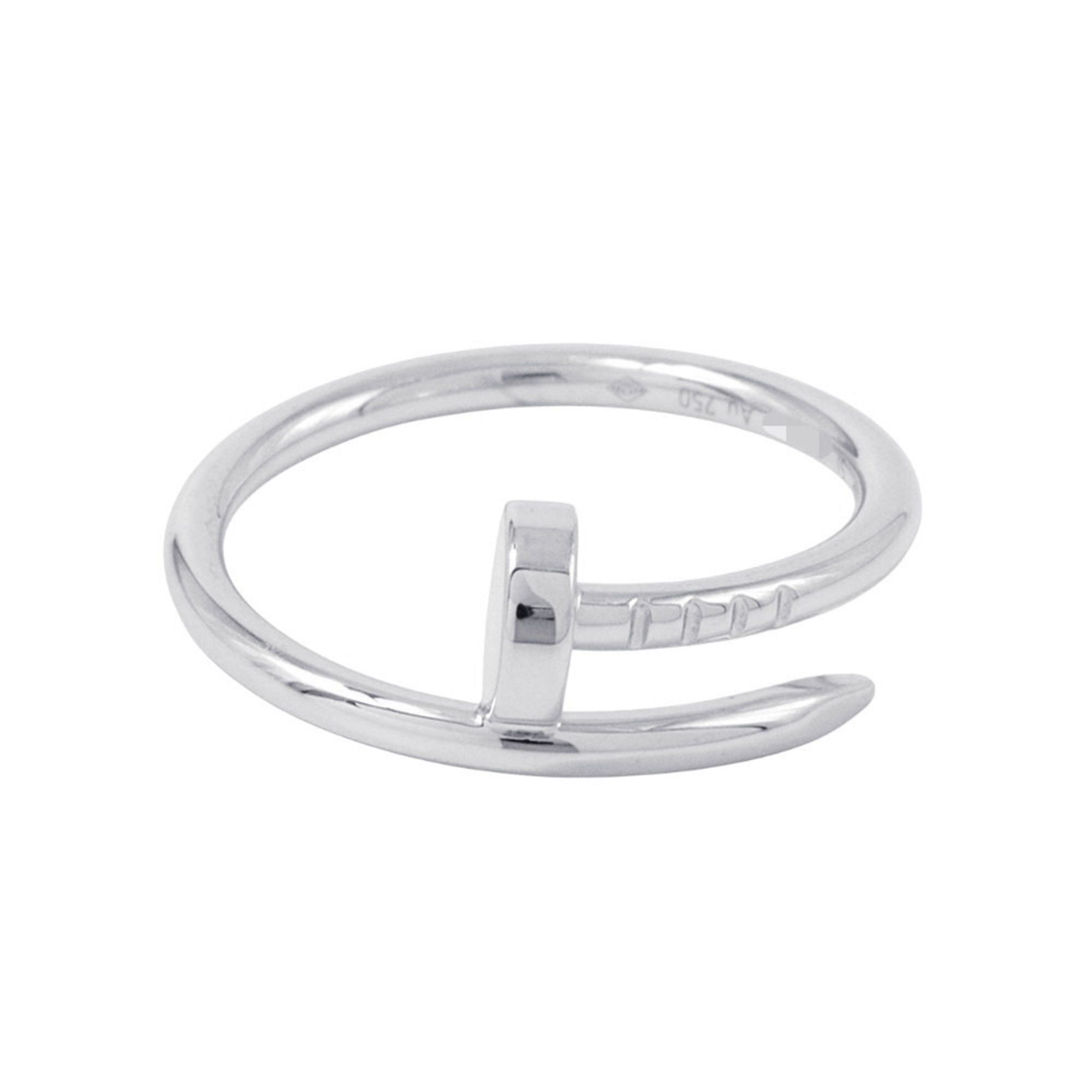 Cartier Ring Juste Un Clou 18KWG White Gold Small Model SM Size 51 B4226000