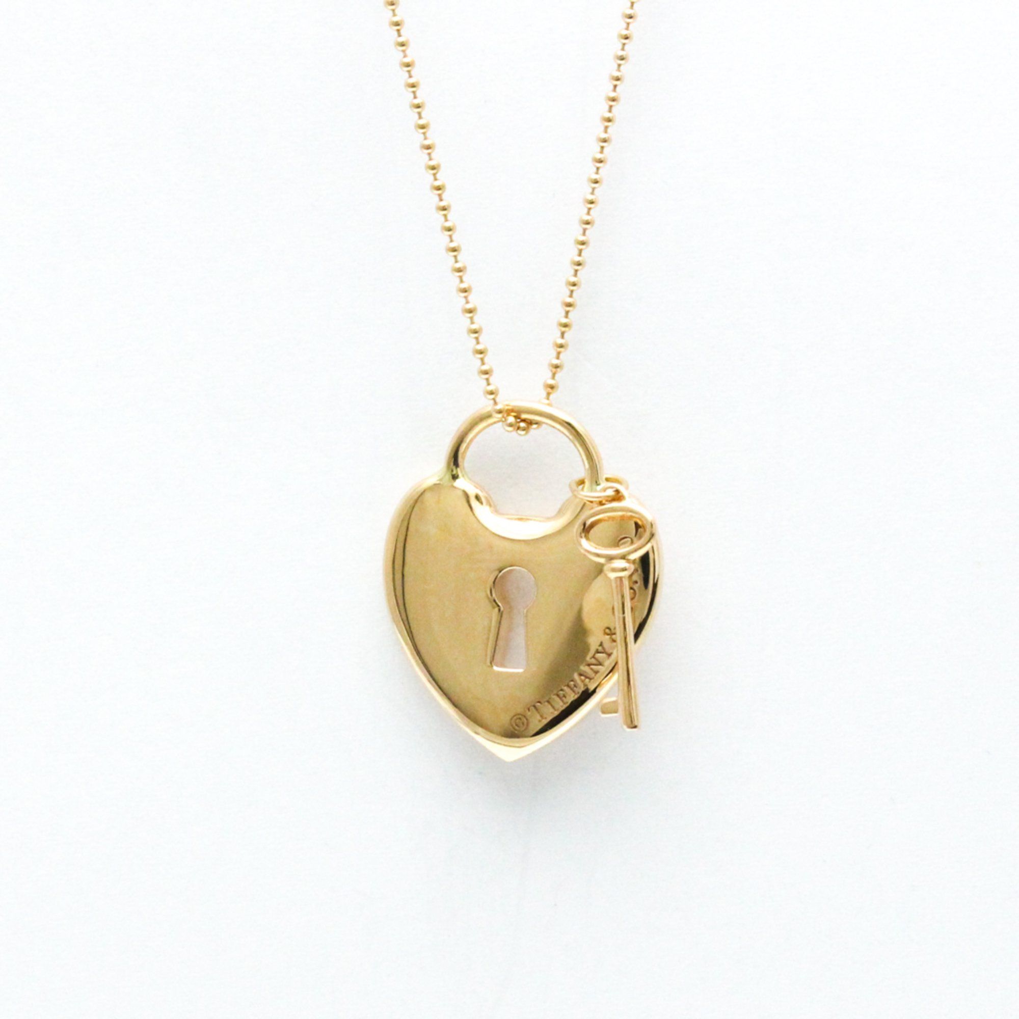 Tiffany Heart Key Necklace Pink Gold (18K) Men,Women Fashion Pendant Necklace (Pink Gold)