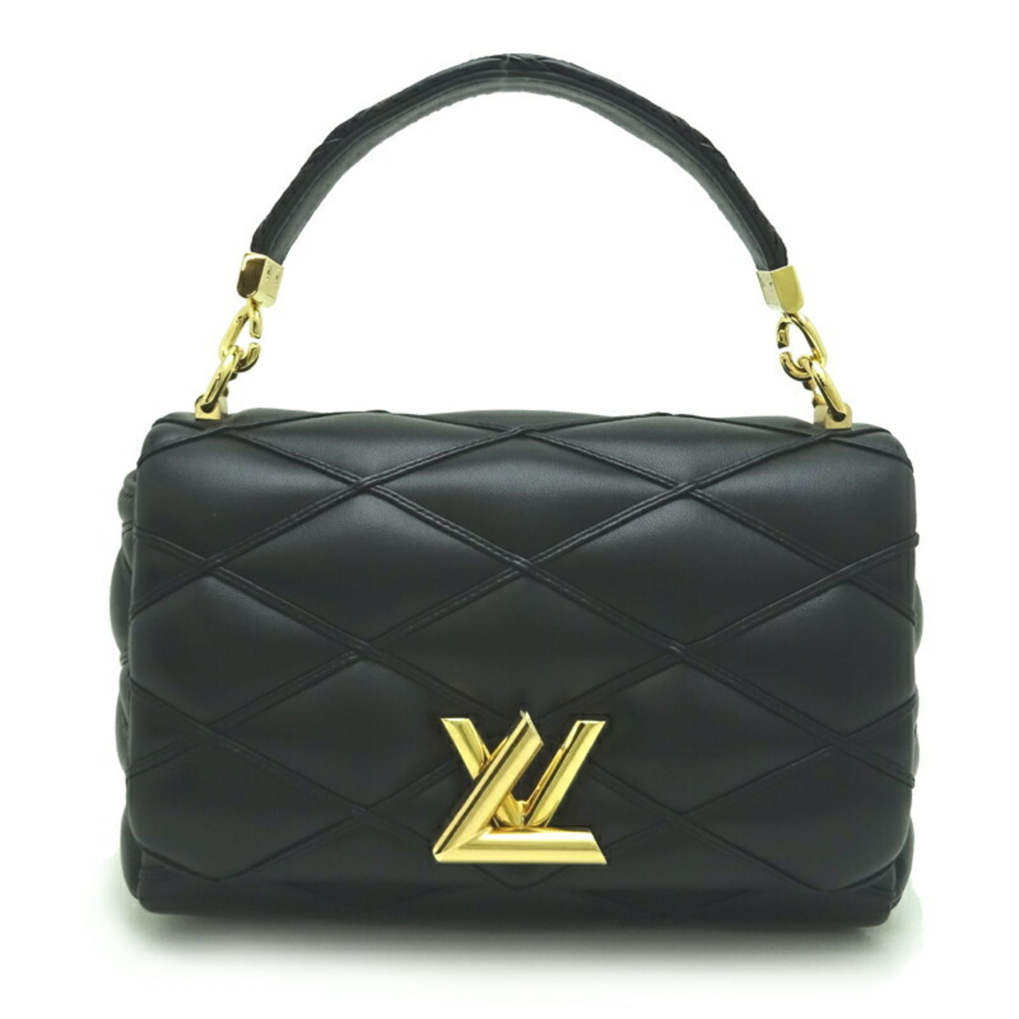 Louis Vuitton Maltage GO-14 MM Women's Shoulder Bag M22891 in Lamb Leather Noir (Black)