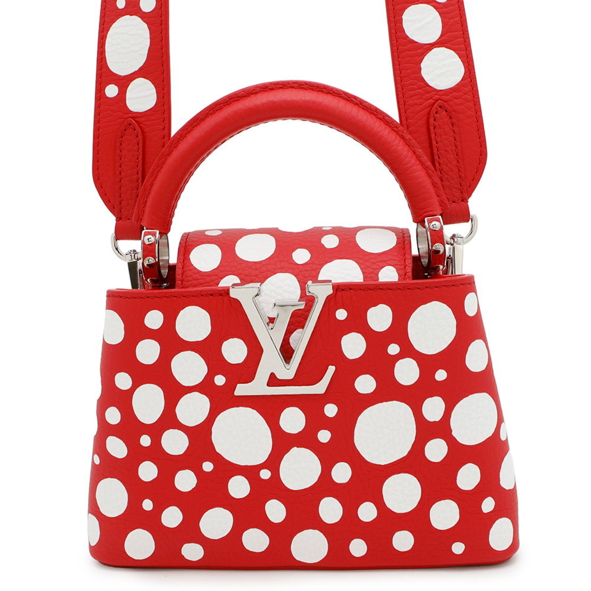 Louis Vuitton handbag calf leather infinity dot LV x YK Capucines MINI M21692 2way Yayoi Kusama