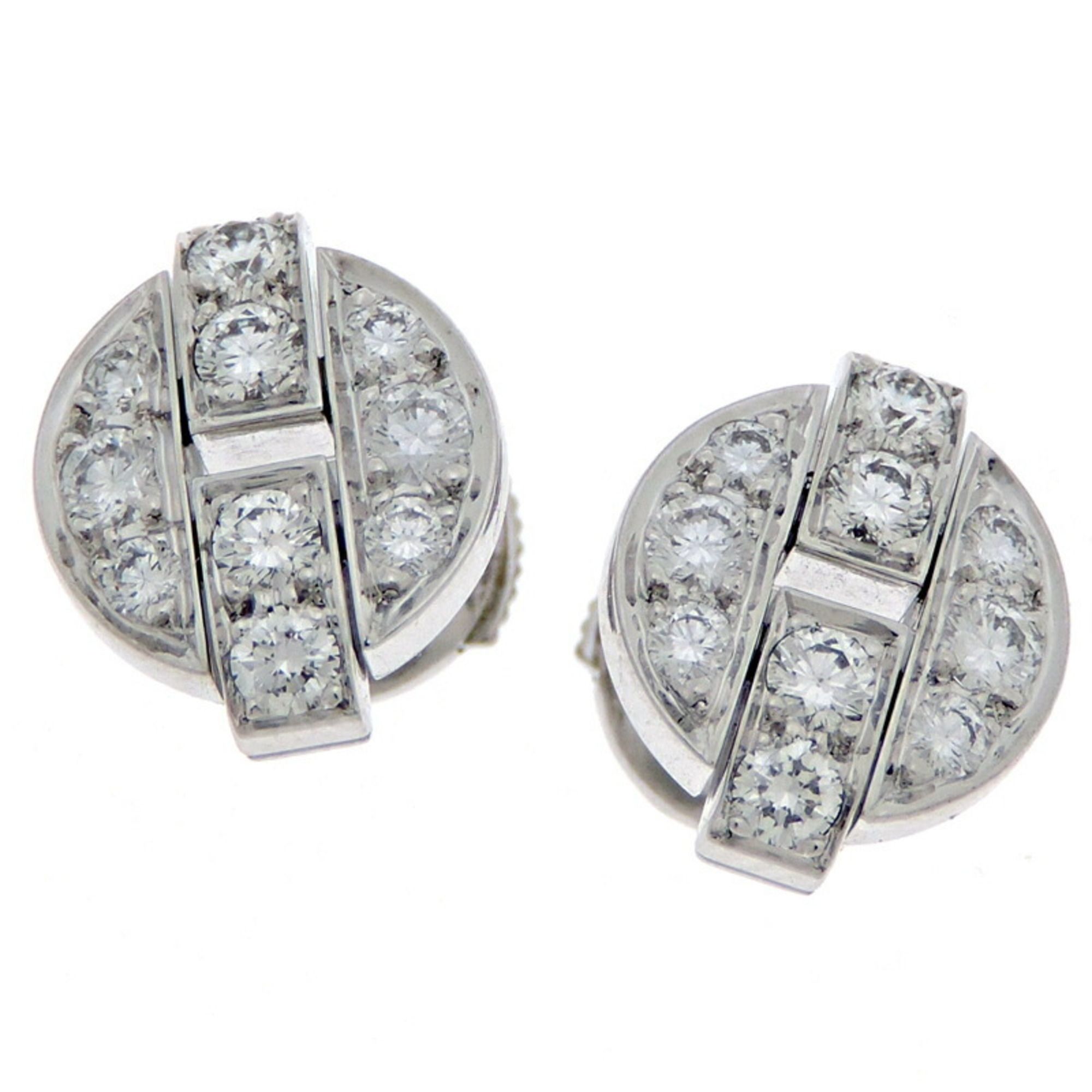 Cartier Imalia Diamond Women's Earrings N8032900 750 White Gold