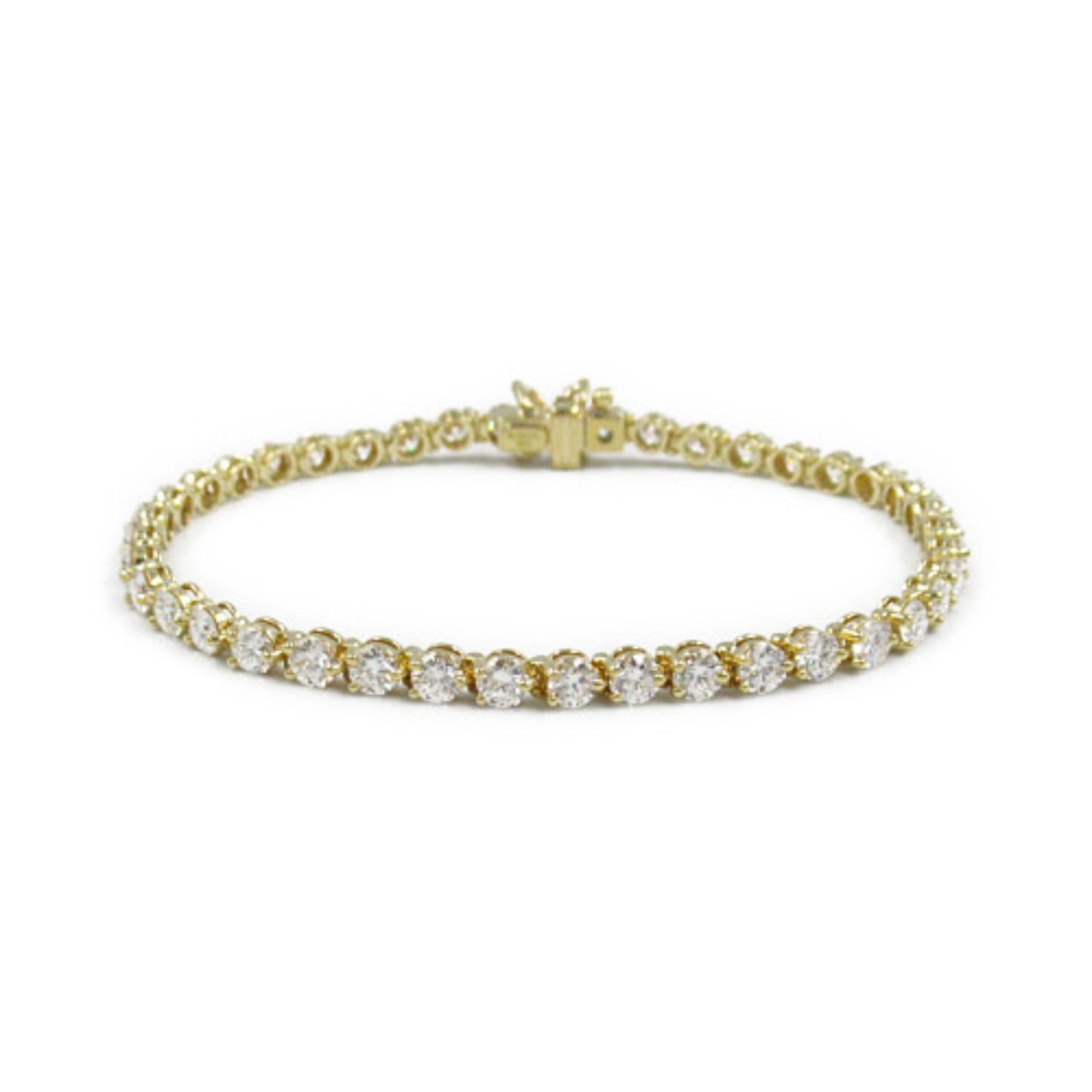 Tiffany & Co. Victoria Bracelet, 18K Yellow Gold, Diamond, Women's, Clear