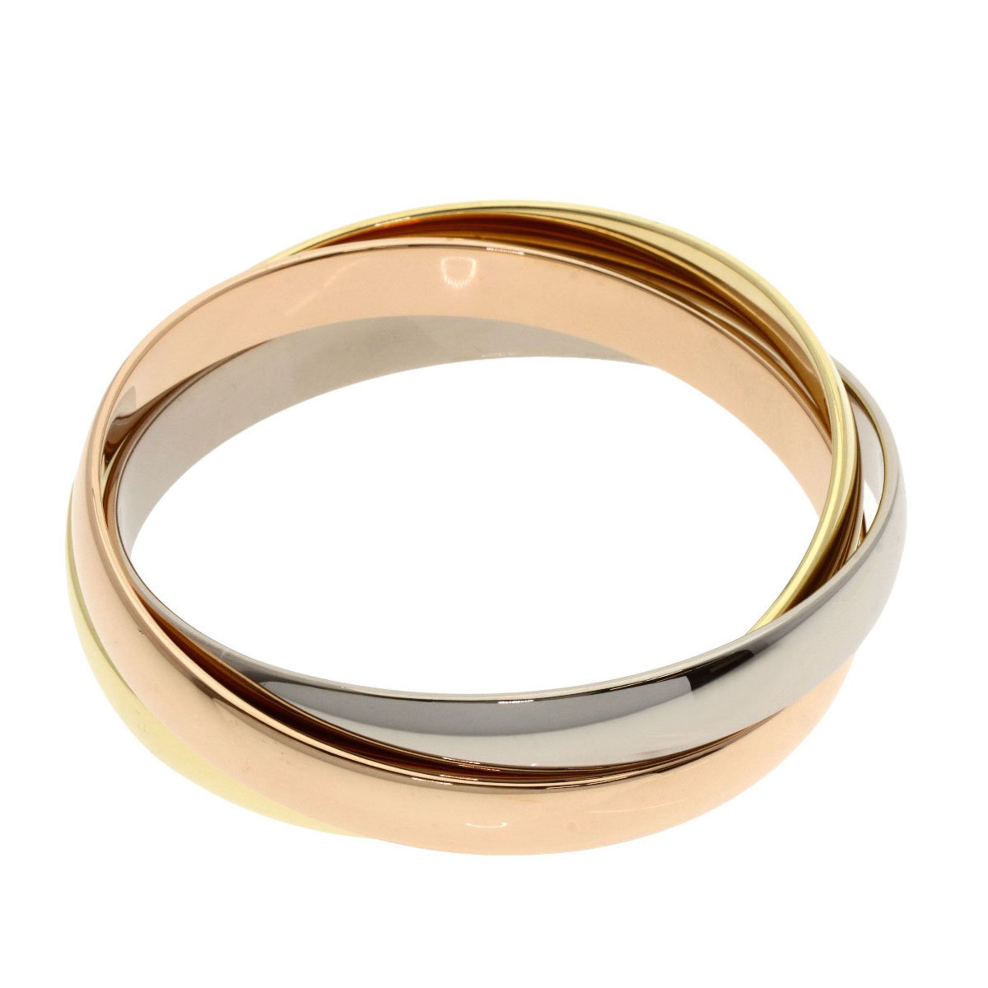 Cartier Trinity Bangle Bracelet in 18K Yellow Gold (K18WG/K18PG) for Women