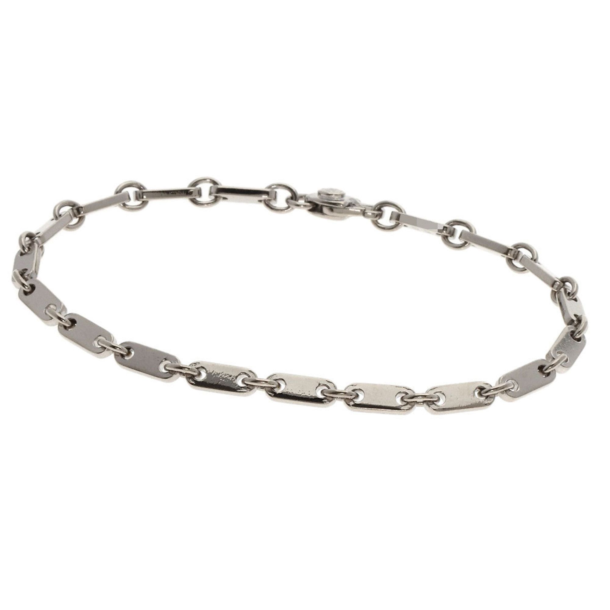 Cartier Figaro Bracelet K18 White Gold Women's