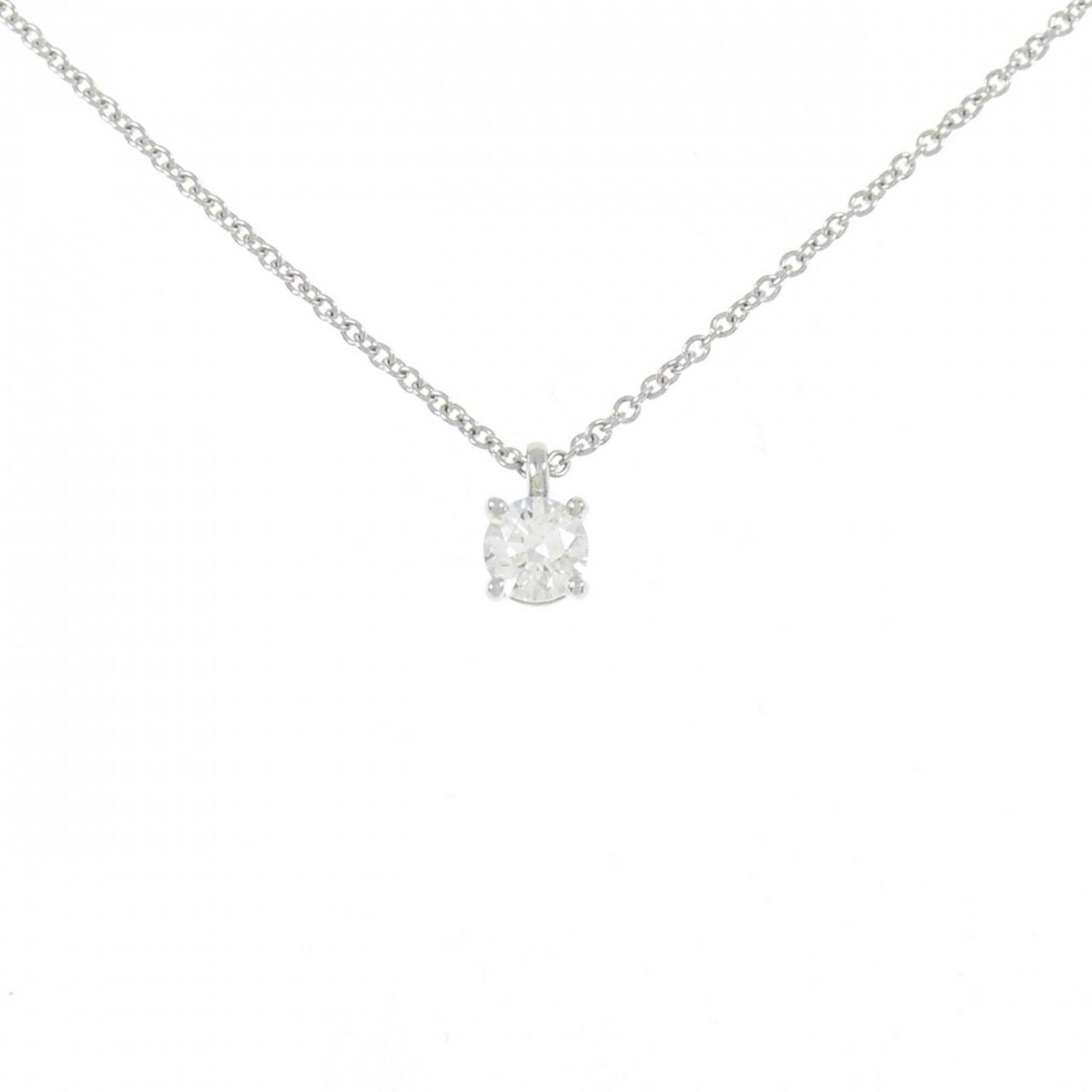 Tiffany Solitaire Necklace 0.26CT F VS1 EXT