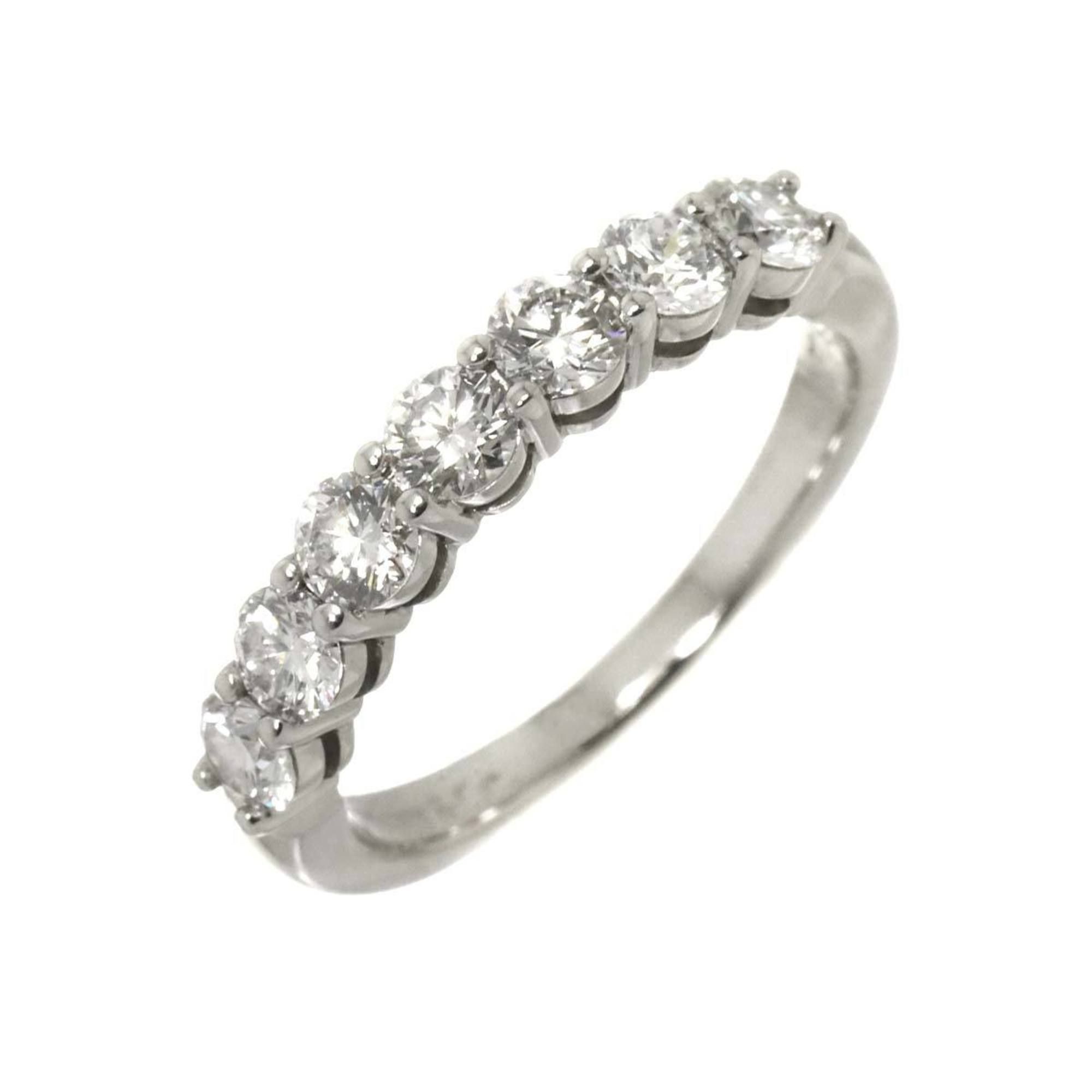 Tiffany & Co. Forever Ring, 3.5mm Wide, Platinum, Embrace Half Diamond Ring