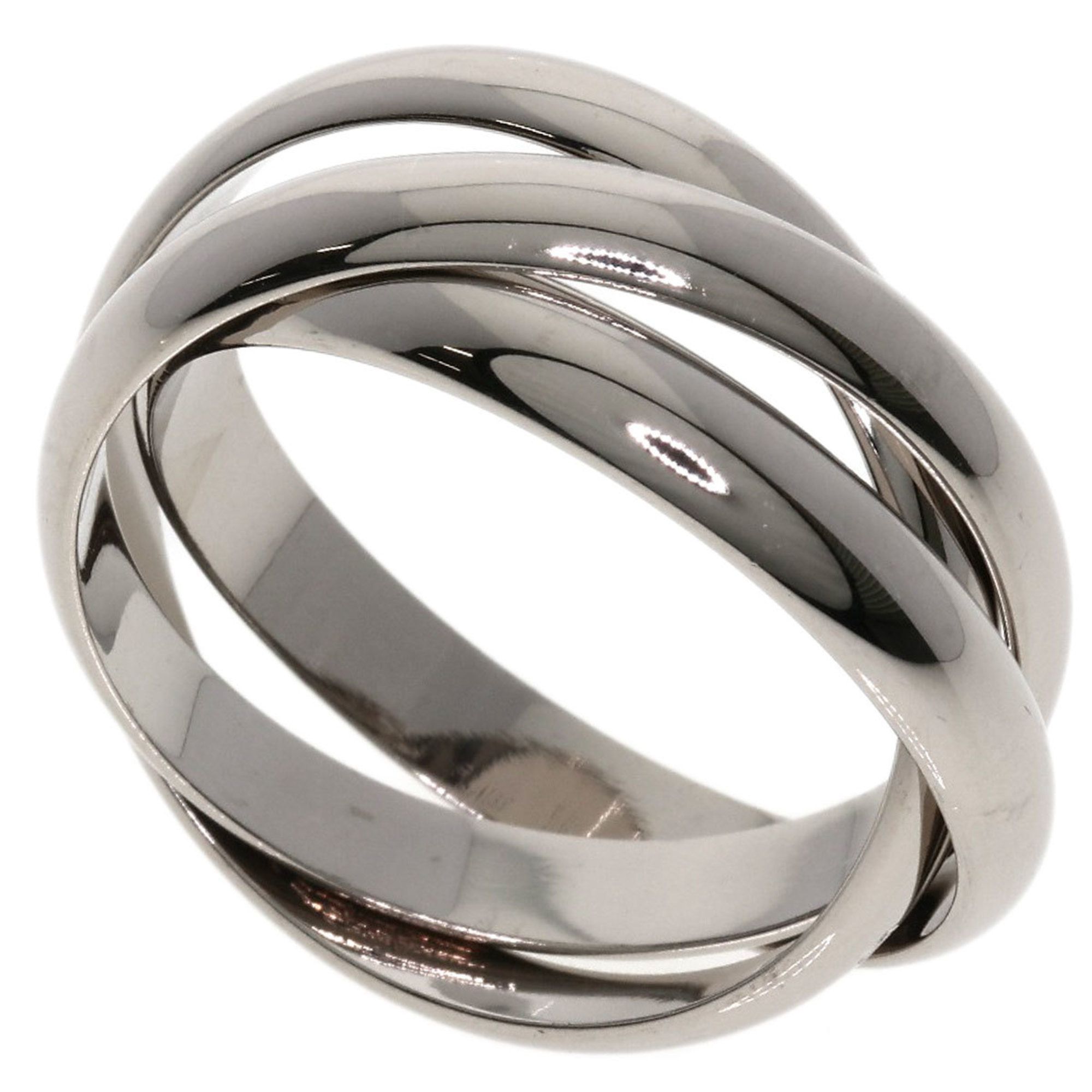 Cartier Trinity #59 Ring, 18K White Gold, Unisex