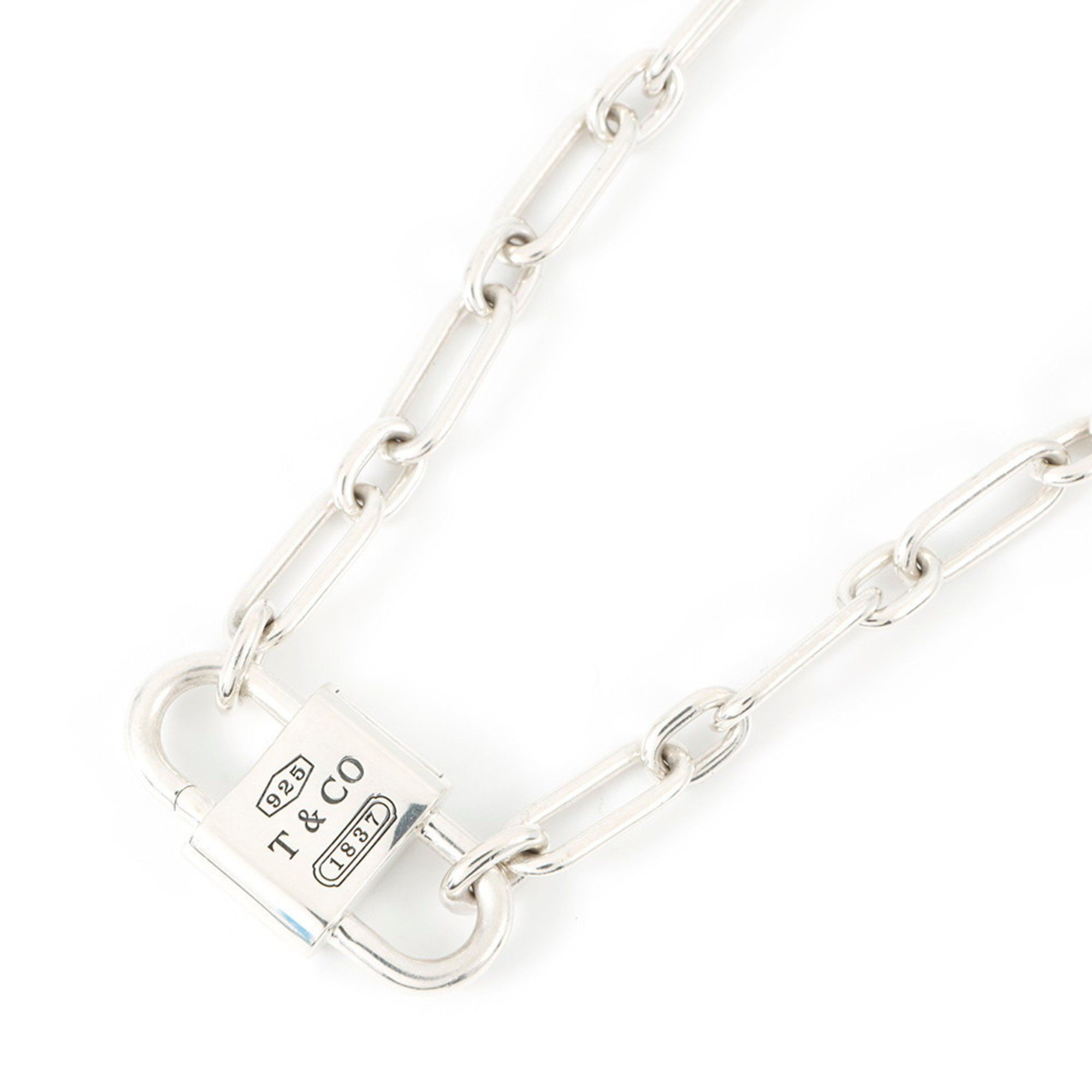 Tiffany 1837 Double Lock Medium Necklace in SV925 (74625789)
