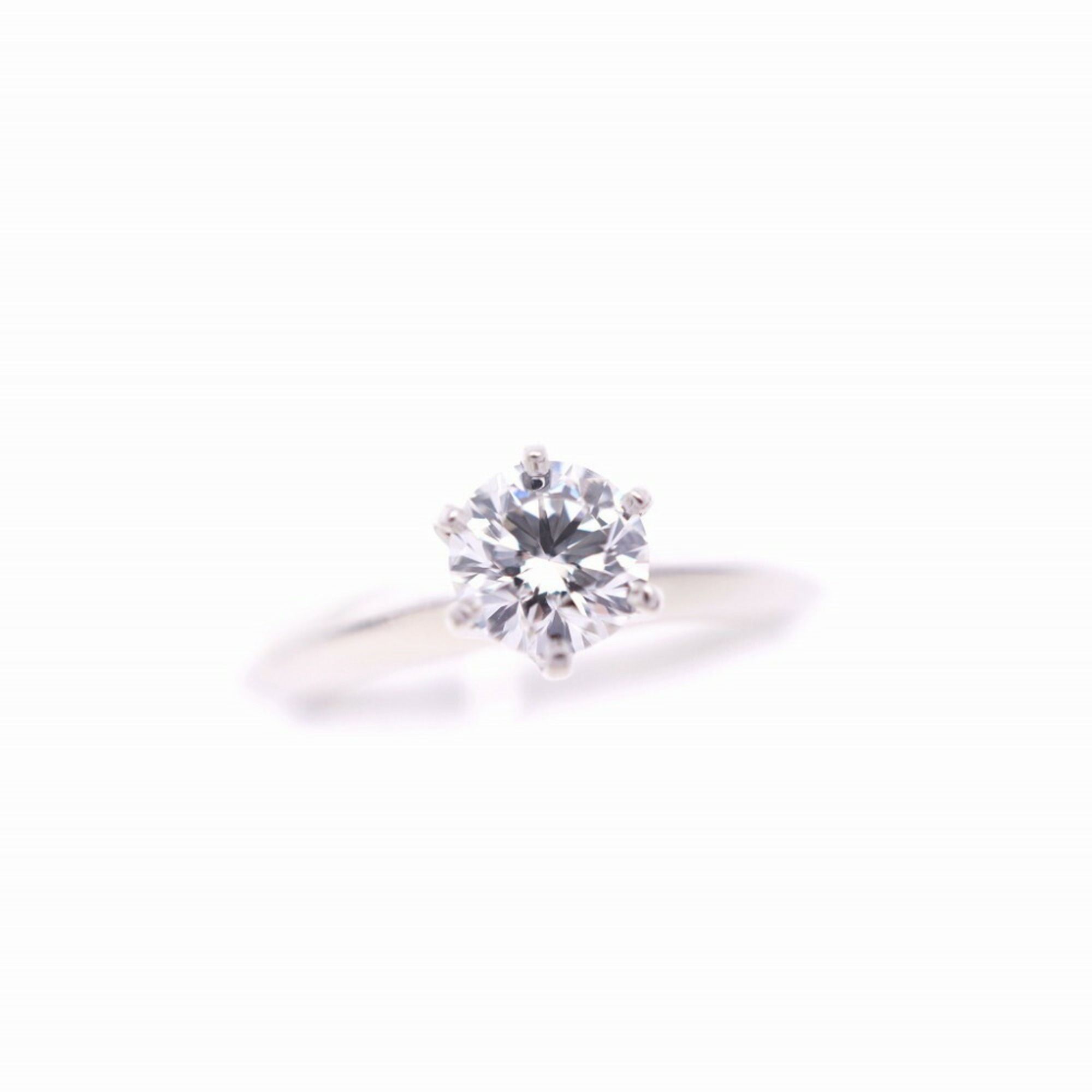 Tiffany Solitaire IF Diamond 0.57ct Pt950 Ring Platinum Size 11 1239TIFFANY&Co. Women's