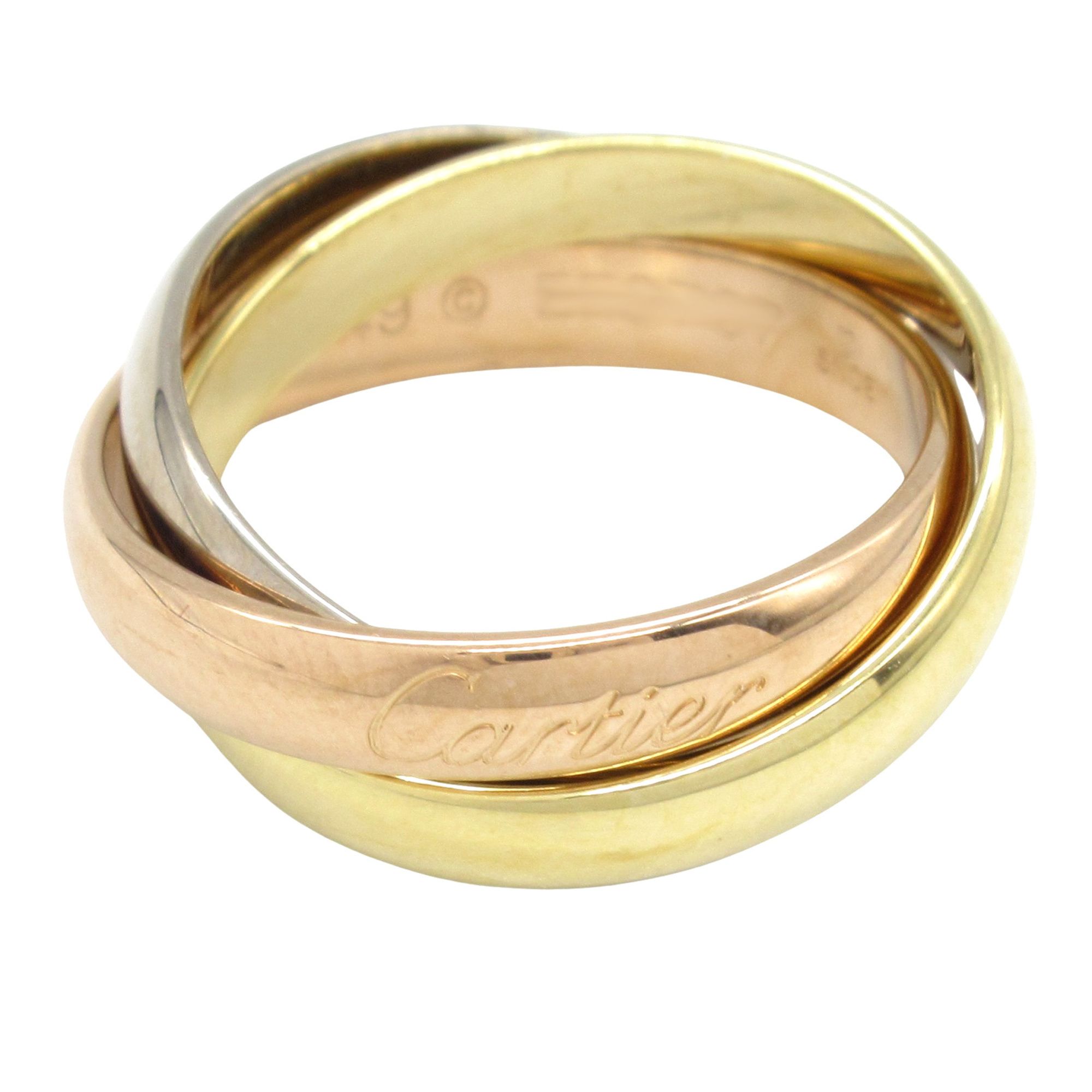 Cartier Trinity Ring, 18K Yellow Gold, White and Pink Gold. Women's.