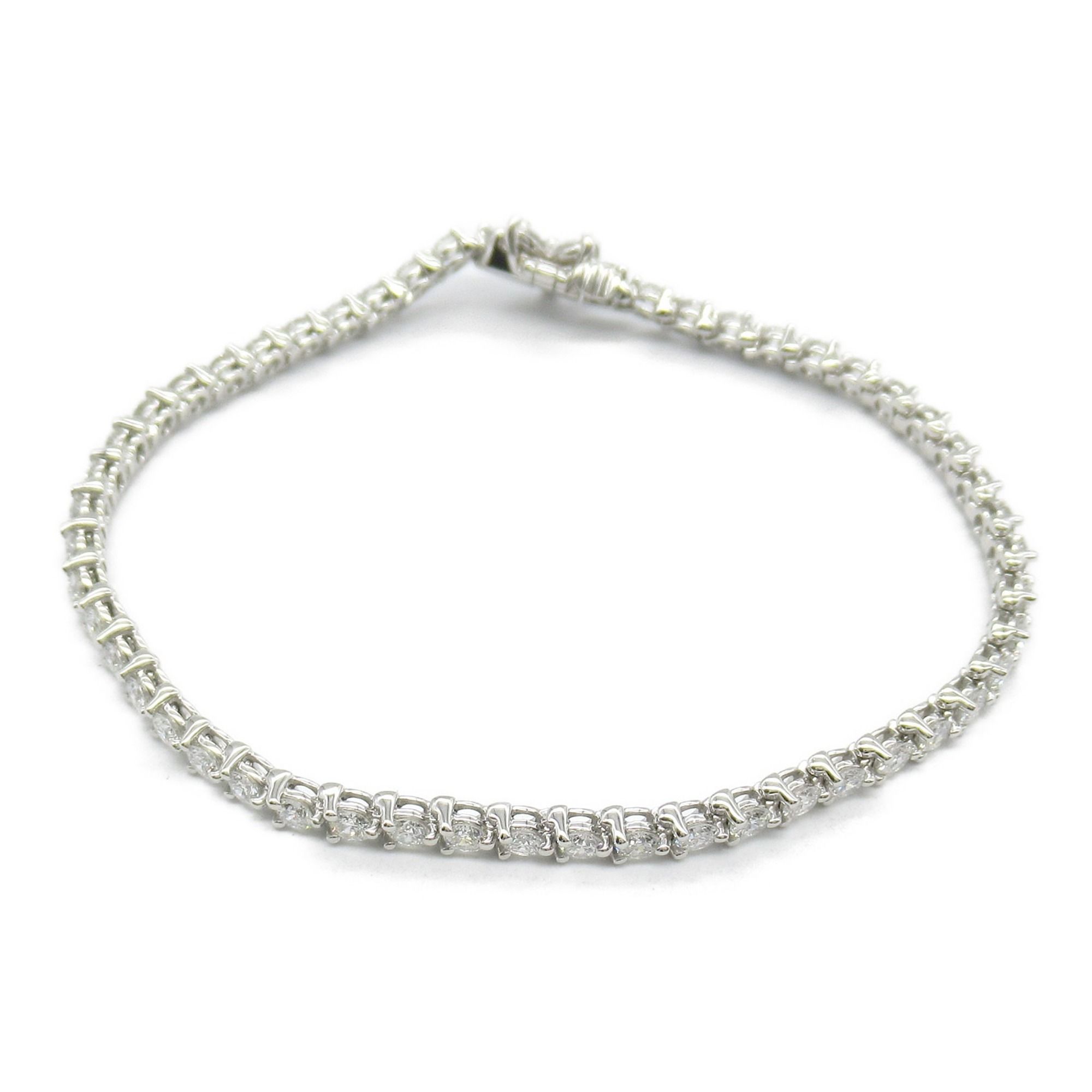 Tiffany & Co. Victoria Diamond Bracelet, Pt950 Platinum, Diamond, Women's, Clear