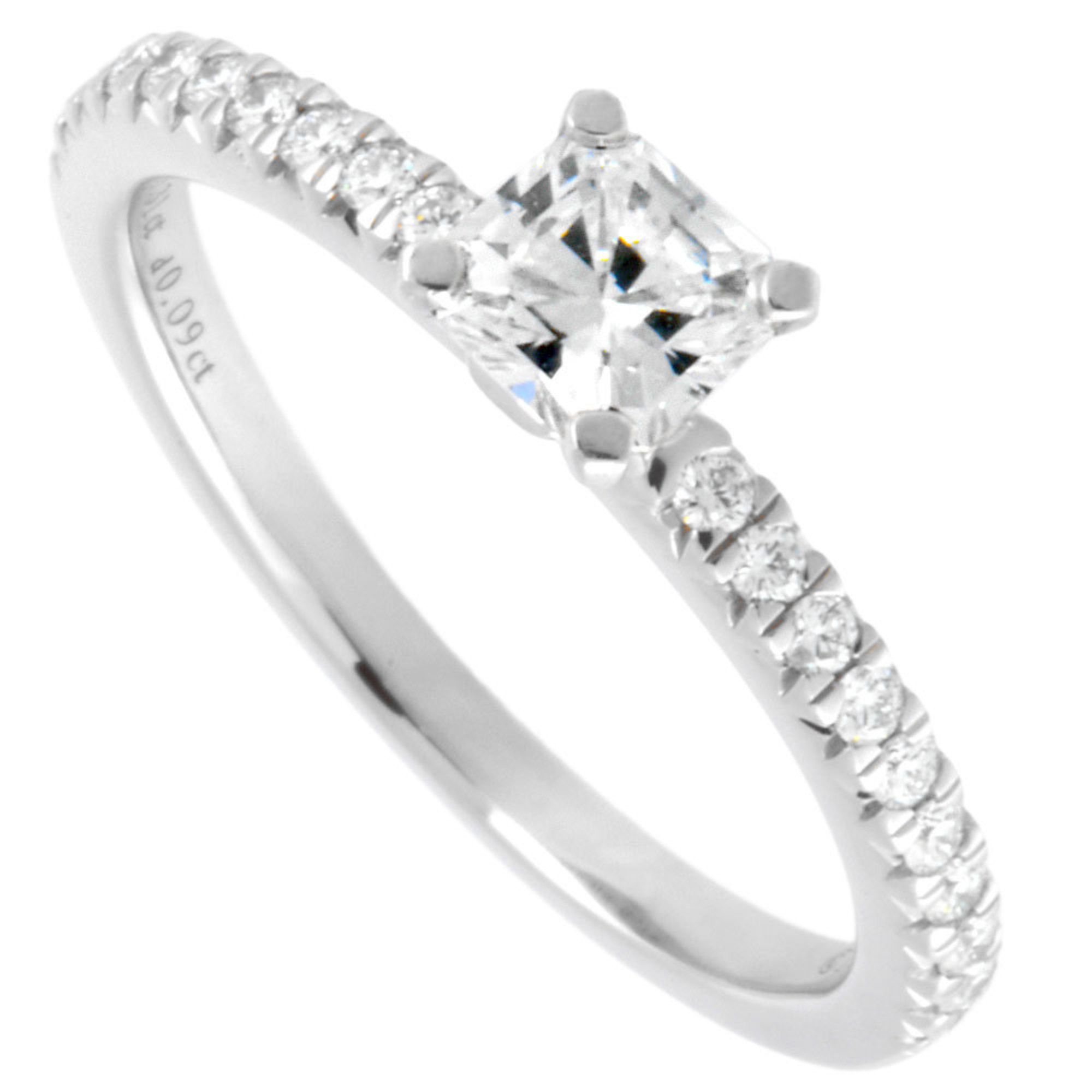 Tiffany & Co. True Ring, Diamond, 0.31ct, Size 8, Pt950, F/VVS1/3EX, Women's