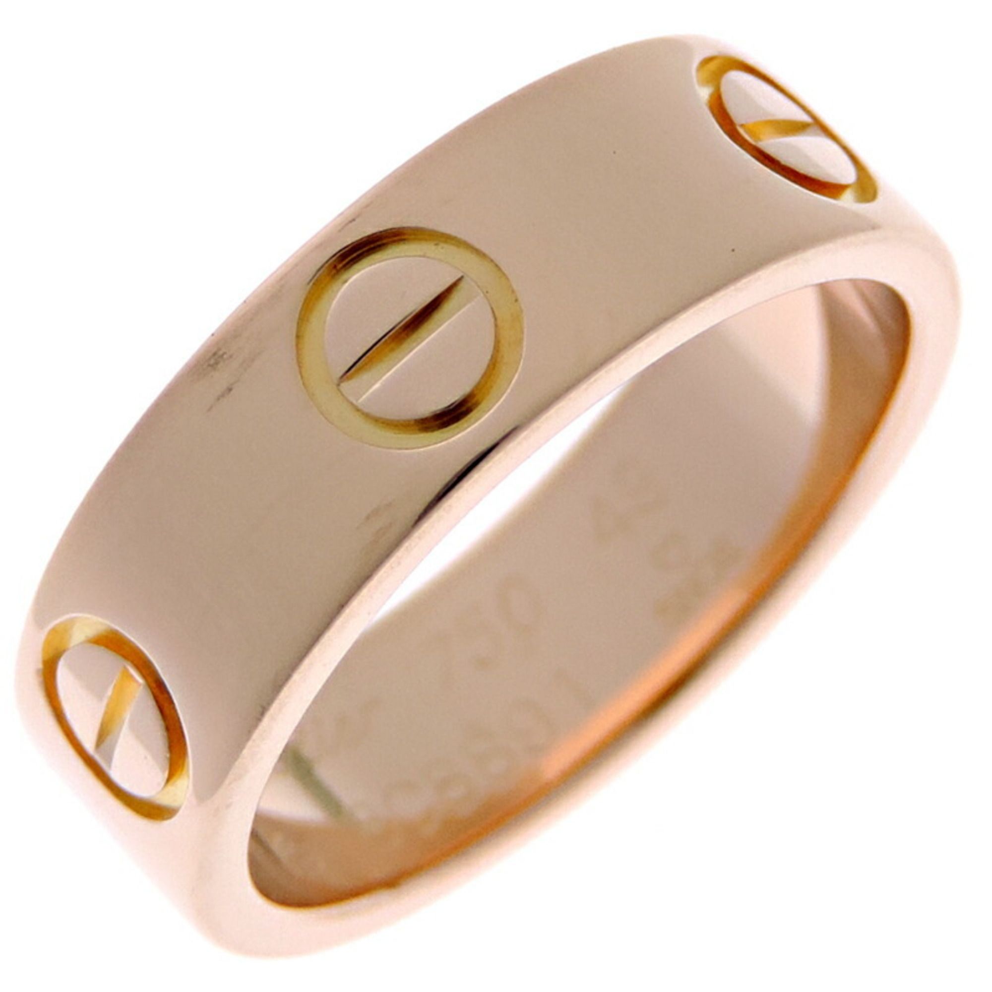 Cartier Love Classic Model #49 Women's and Men's Ring B4084800 750 Pink Gold Size 9