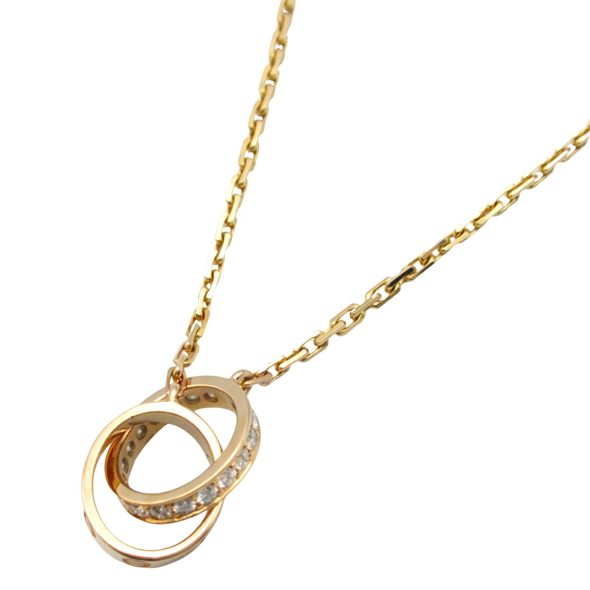 CARTIER Baby Love Diamond Necklace 18KPG (Pink Gold) Ladies Clear