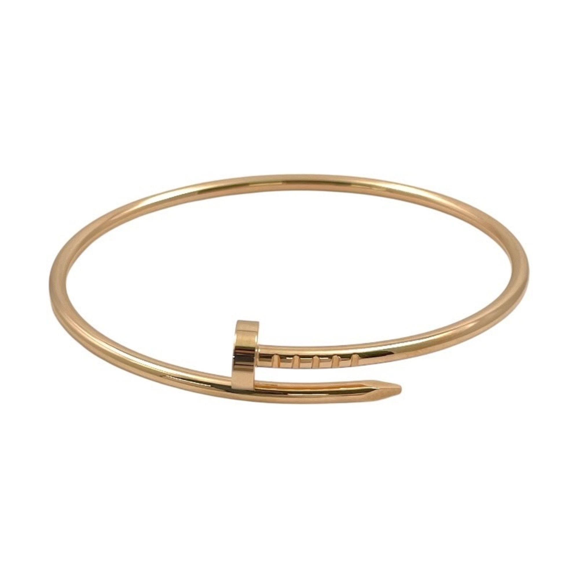 CARTIER Juste un Clou Small B6062516 Bracelet, 18K Pink Gold, Women's, 750mm, Size 16, 2025 Warranty