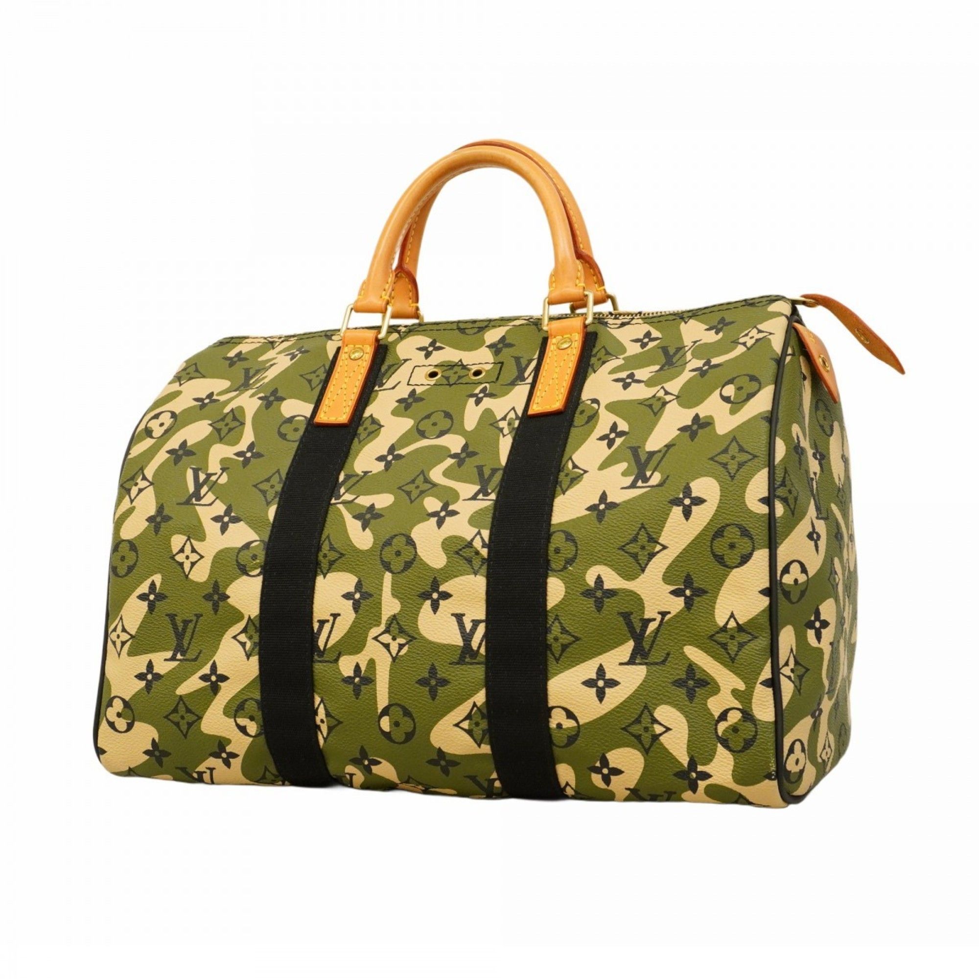 Louis Vuitton Monogrammed Speedy 35 Handbag M95773 Khaki Men's