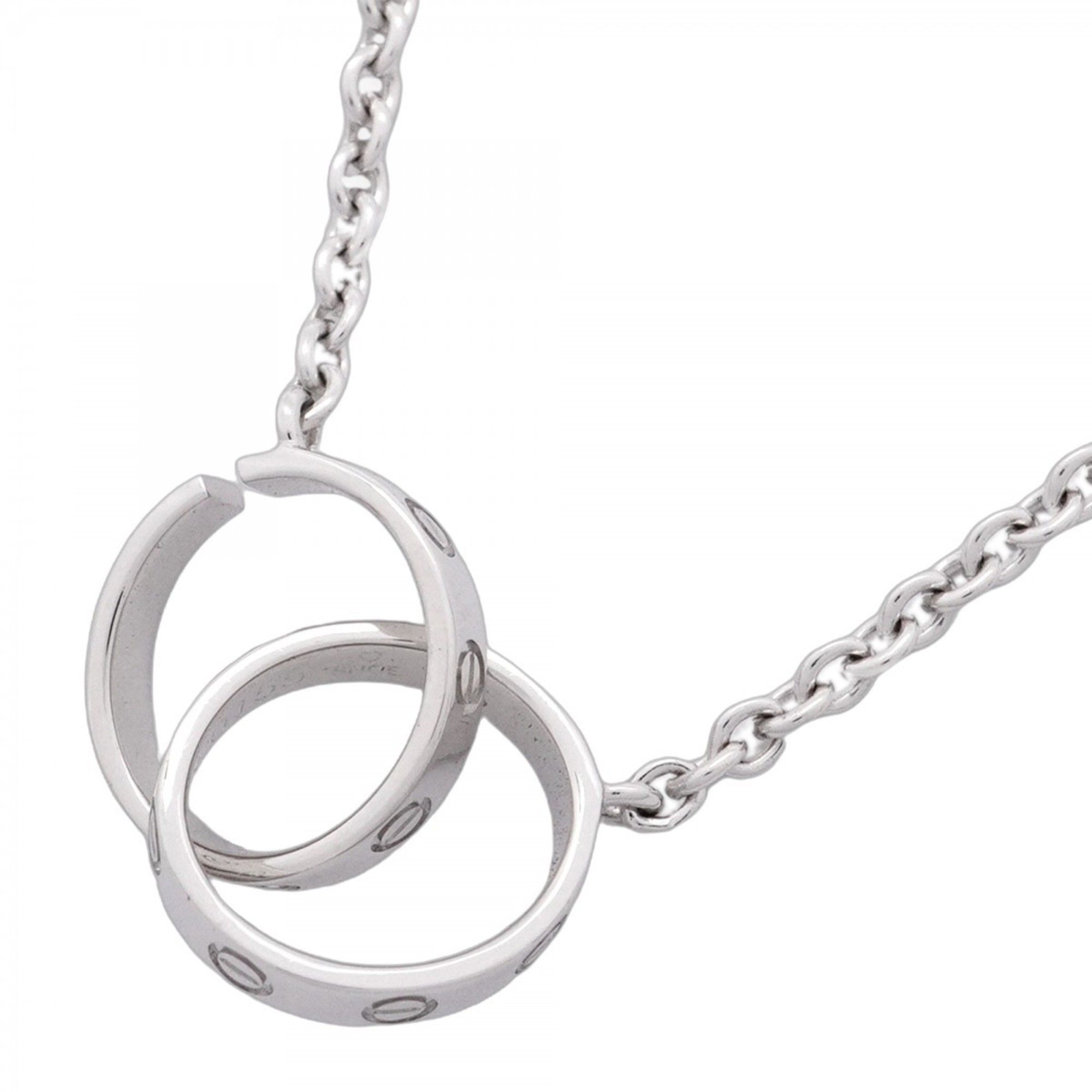 Cartier Baby Love Necklace in 18K White Gold for Women