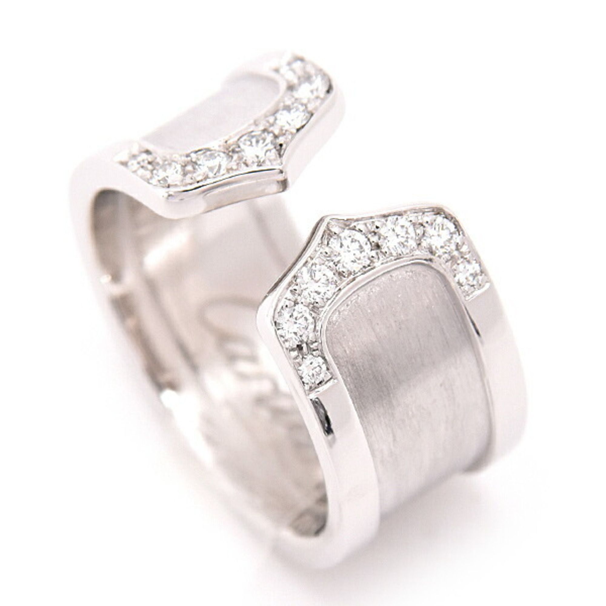 Cartier Women's Ring C2 Diamond 5 White Gold 750WG