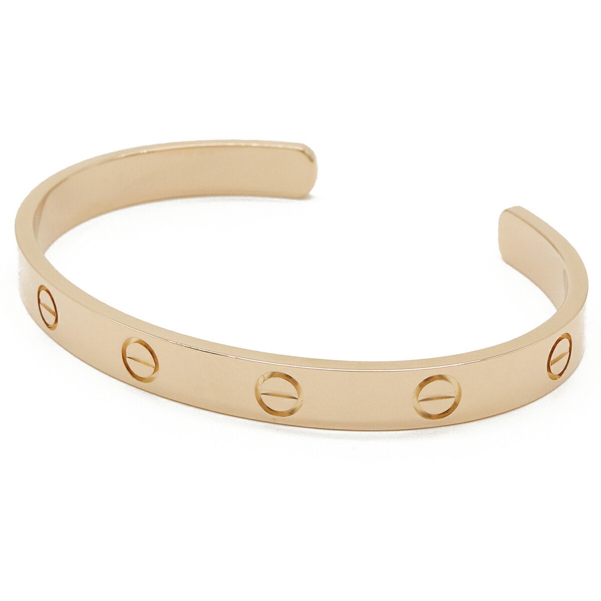 Cartier LOVE L?VE Bracelet Bangle K18PG 750PG Pink Gold #17 B6032617