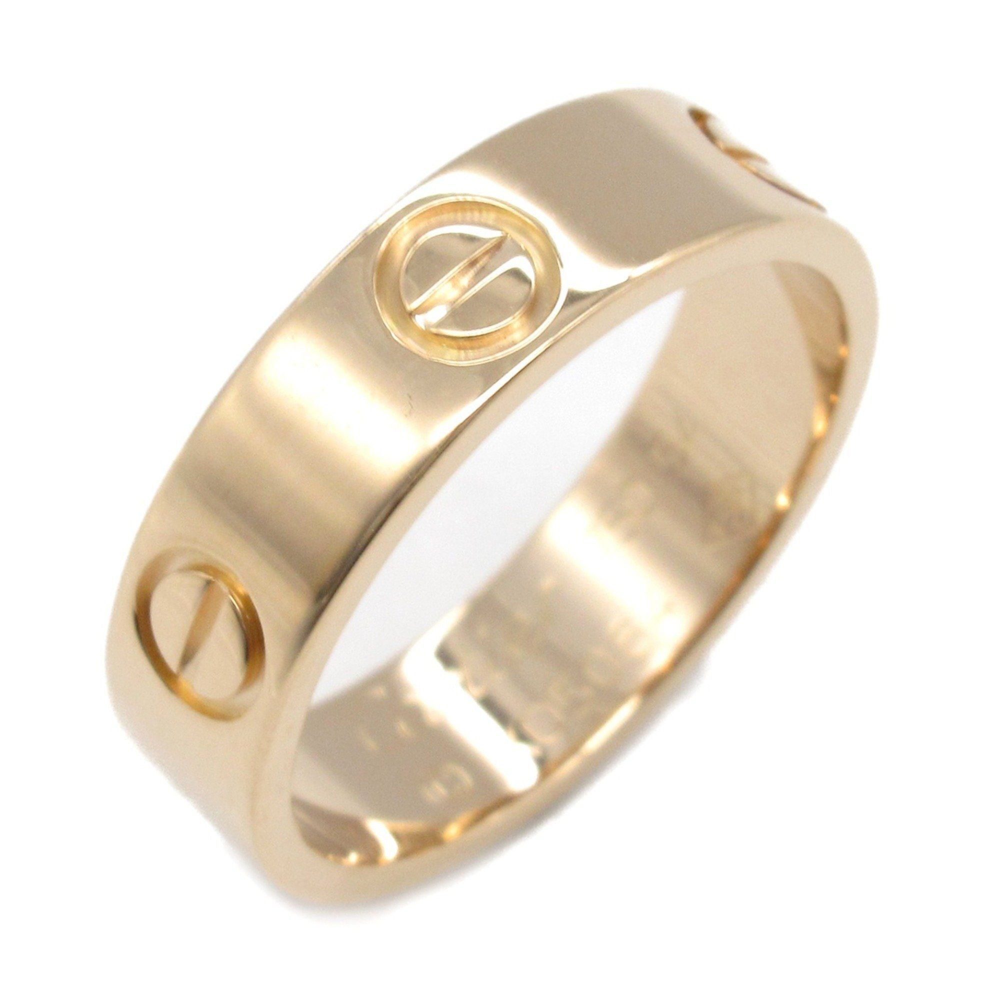 Cartier Love Ring, 18K Pink Gold (K18PG) for Men and Women.