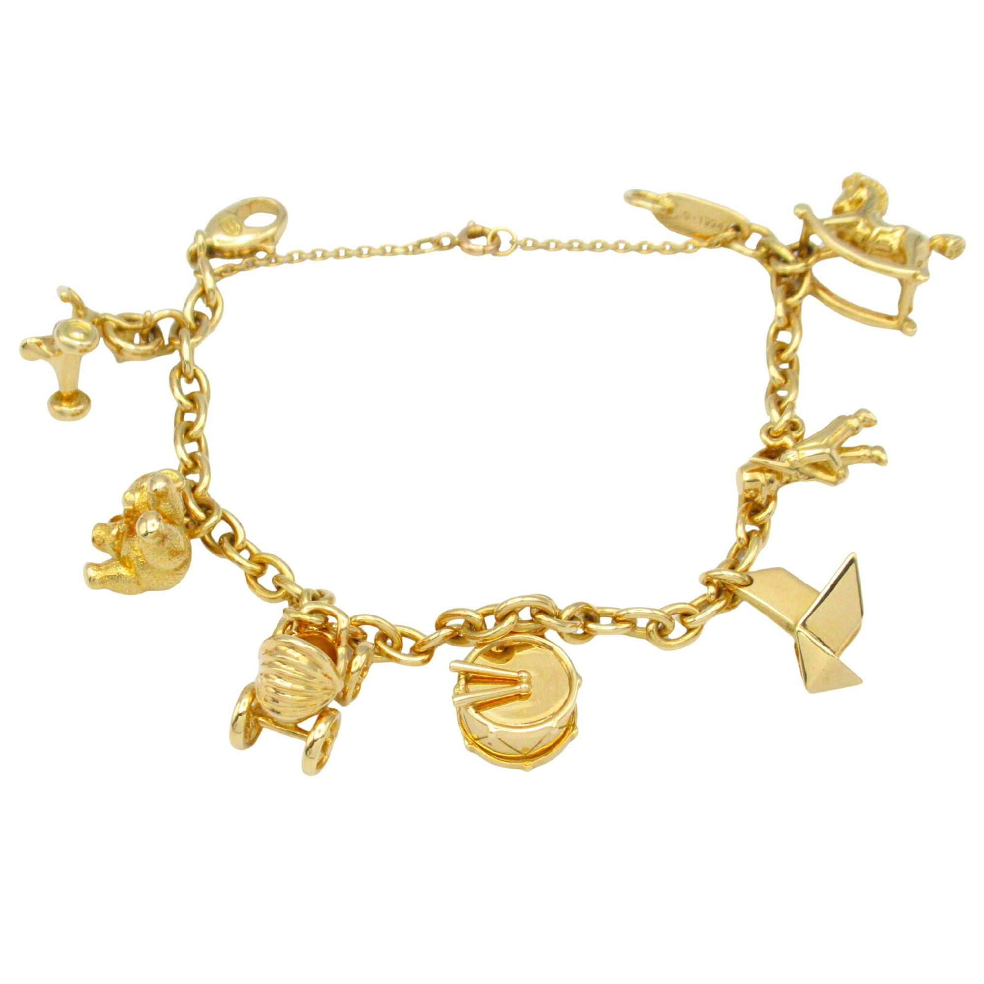 Cartier 7 motif bracelet 18K (yellow gold) for men and women, gold