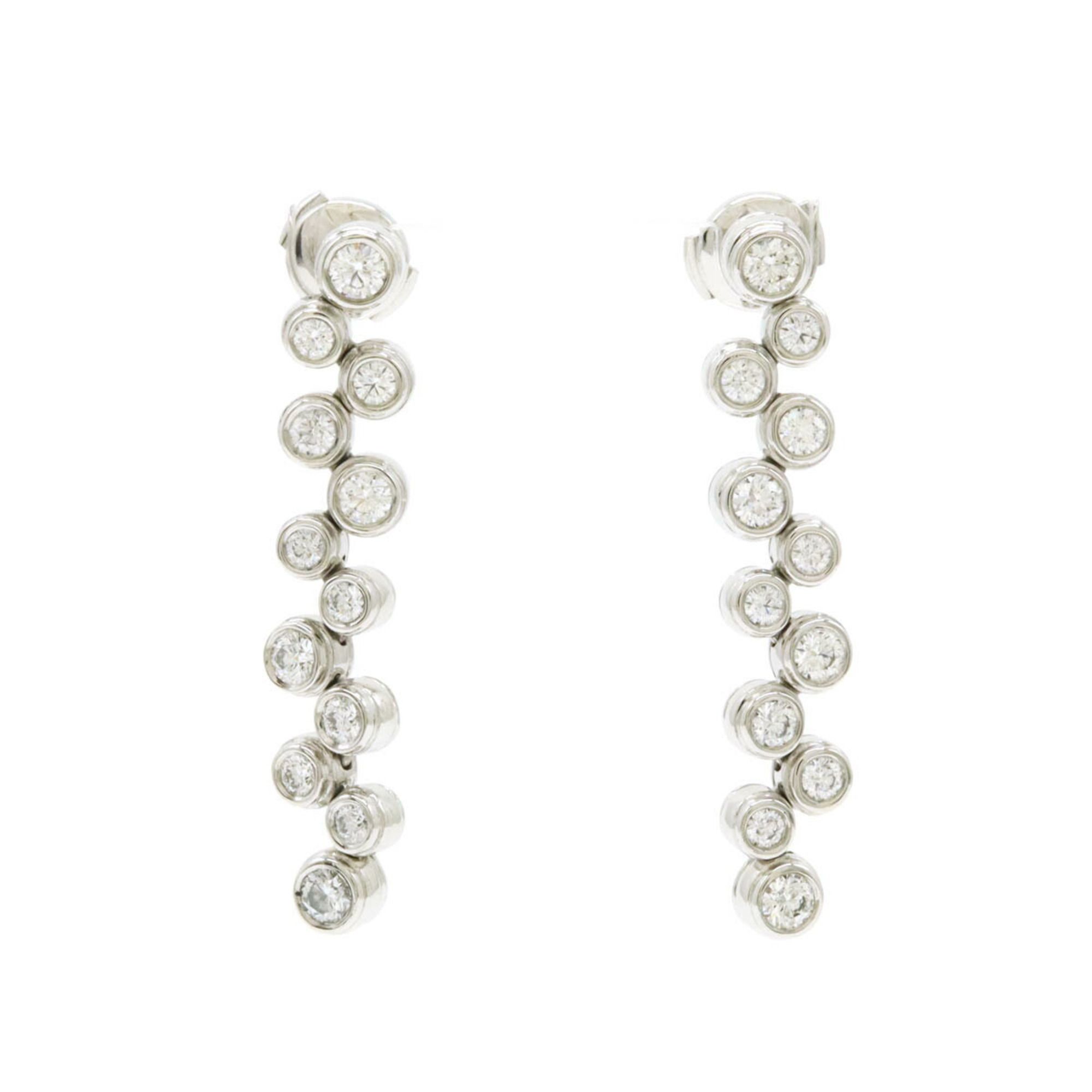 TIFFANY&Co. Tiffany Bubble Earrings Swing Pt950 Diamond