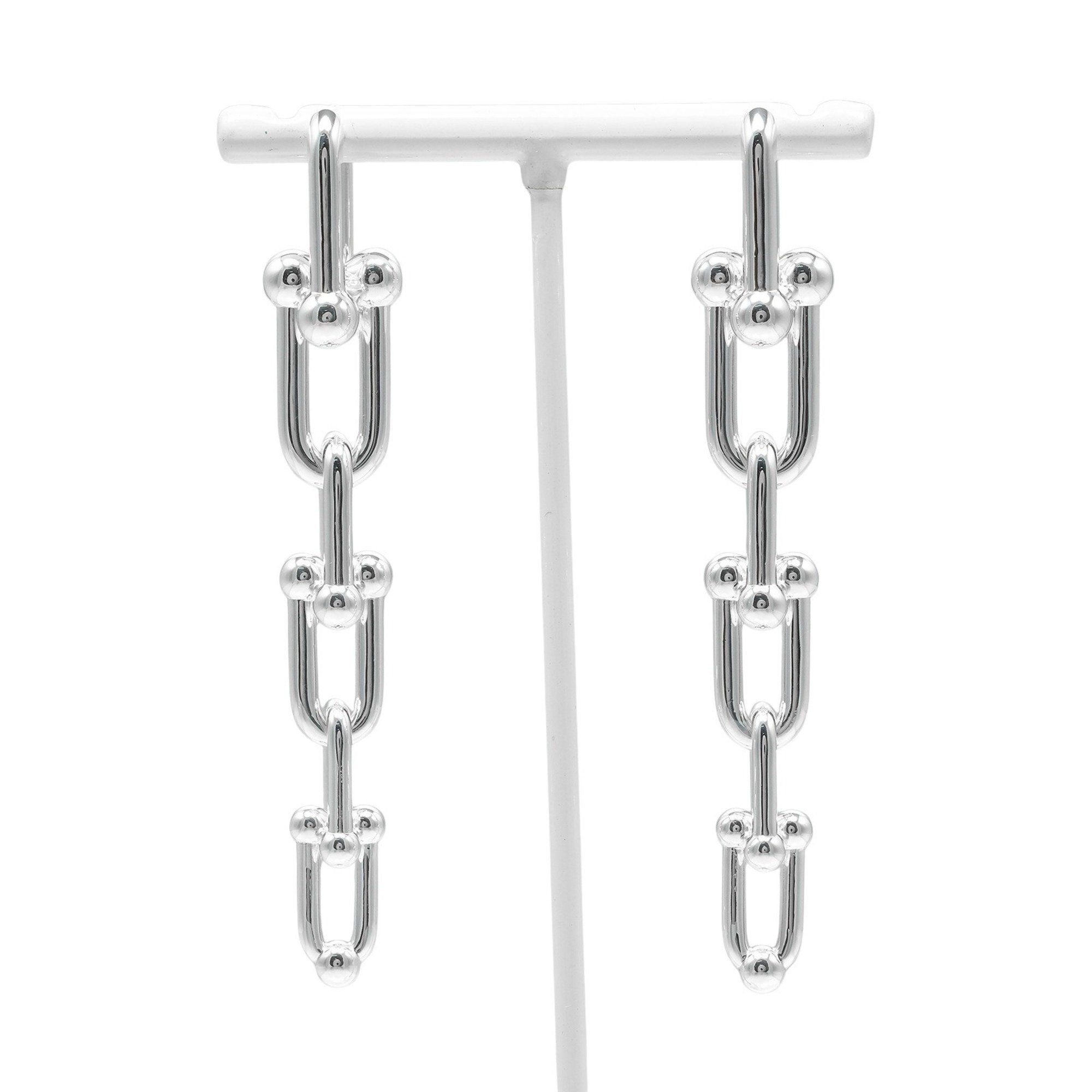 Tiffany & Co. Graduated Link Earrings, 925 Sterling Silver, Approximately 22.5g, G151525013
