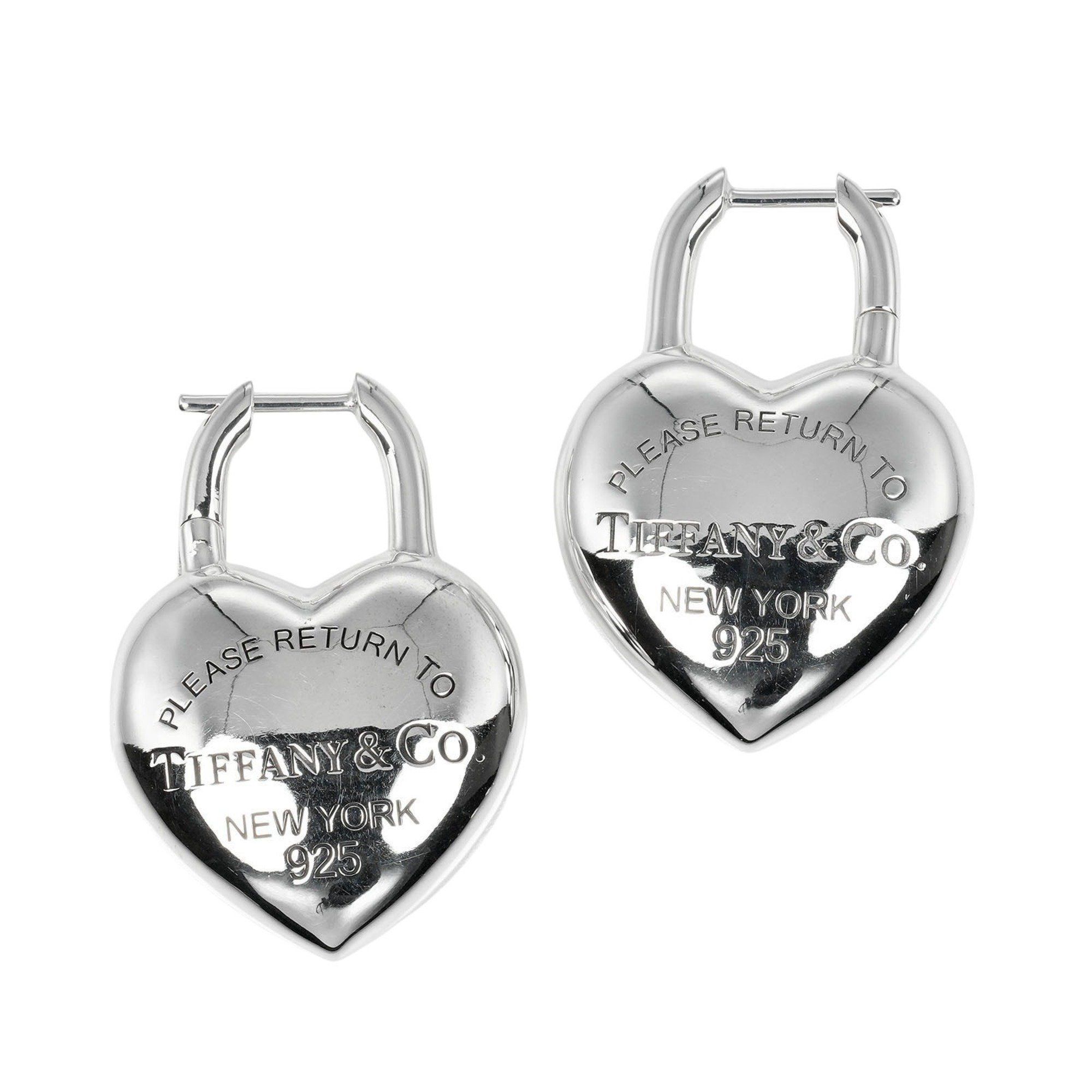 Tiffany & Co. Return to Full Heart Earrings, Silver 925, Heart, Approx. 21.8g
