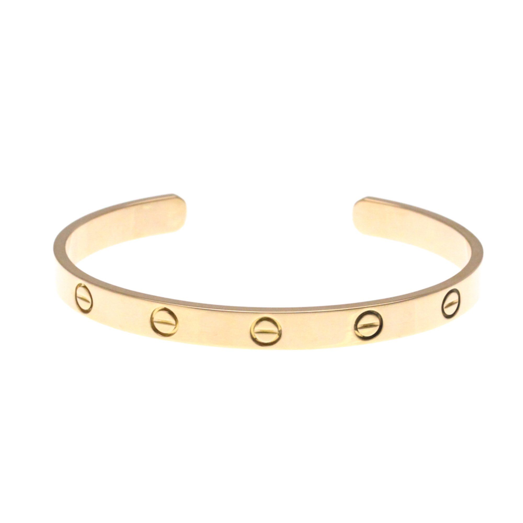 Cartier Love Bracelet #18 Pink Gold (18K) No Stone Bangle Pink Gold