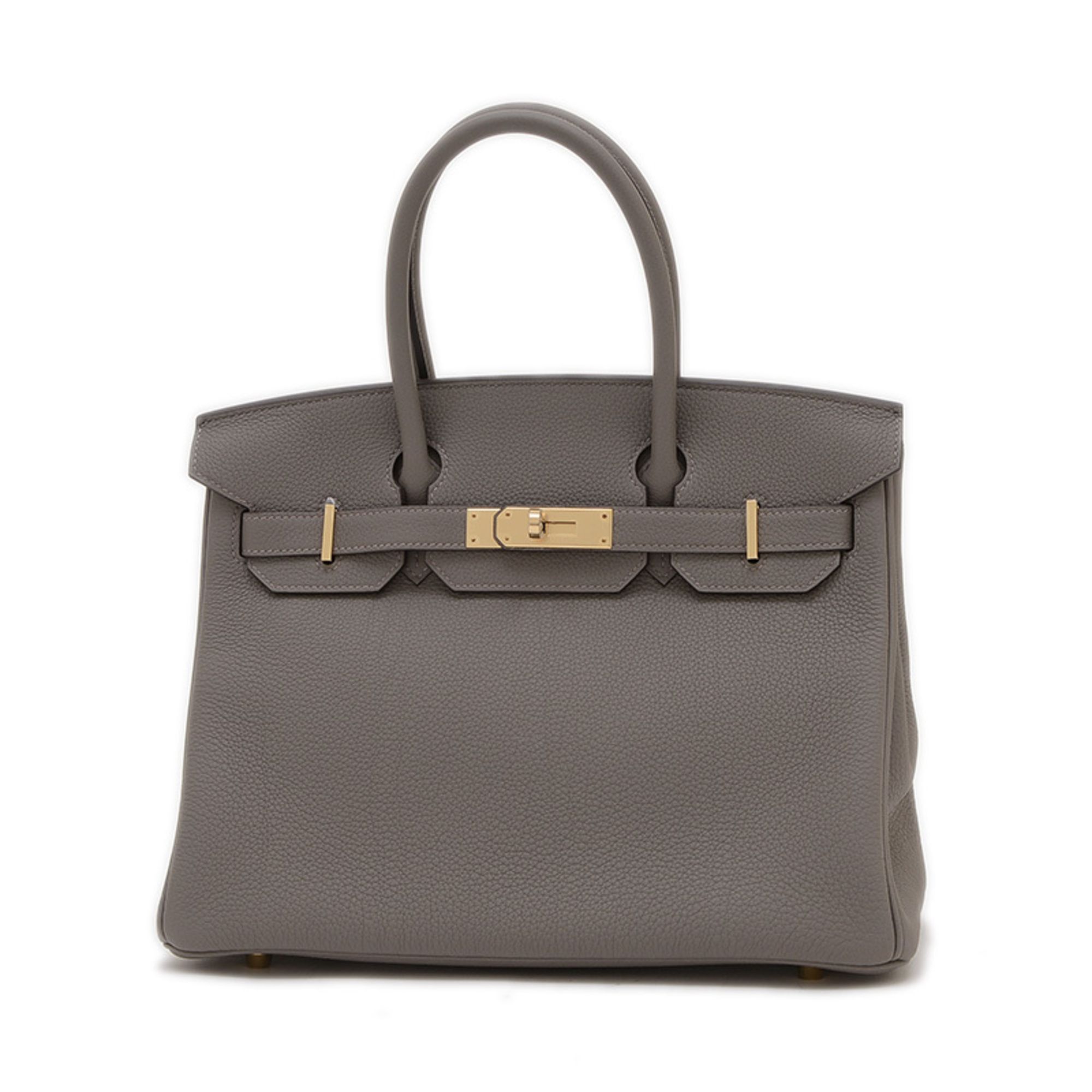 Hermes Hermès Birkin 30 Handbag, Togo, Grimayer, Gold Hardware, Double Stamp, BP