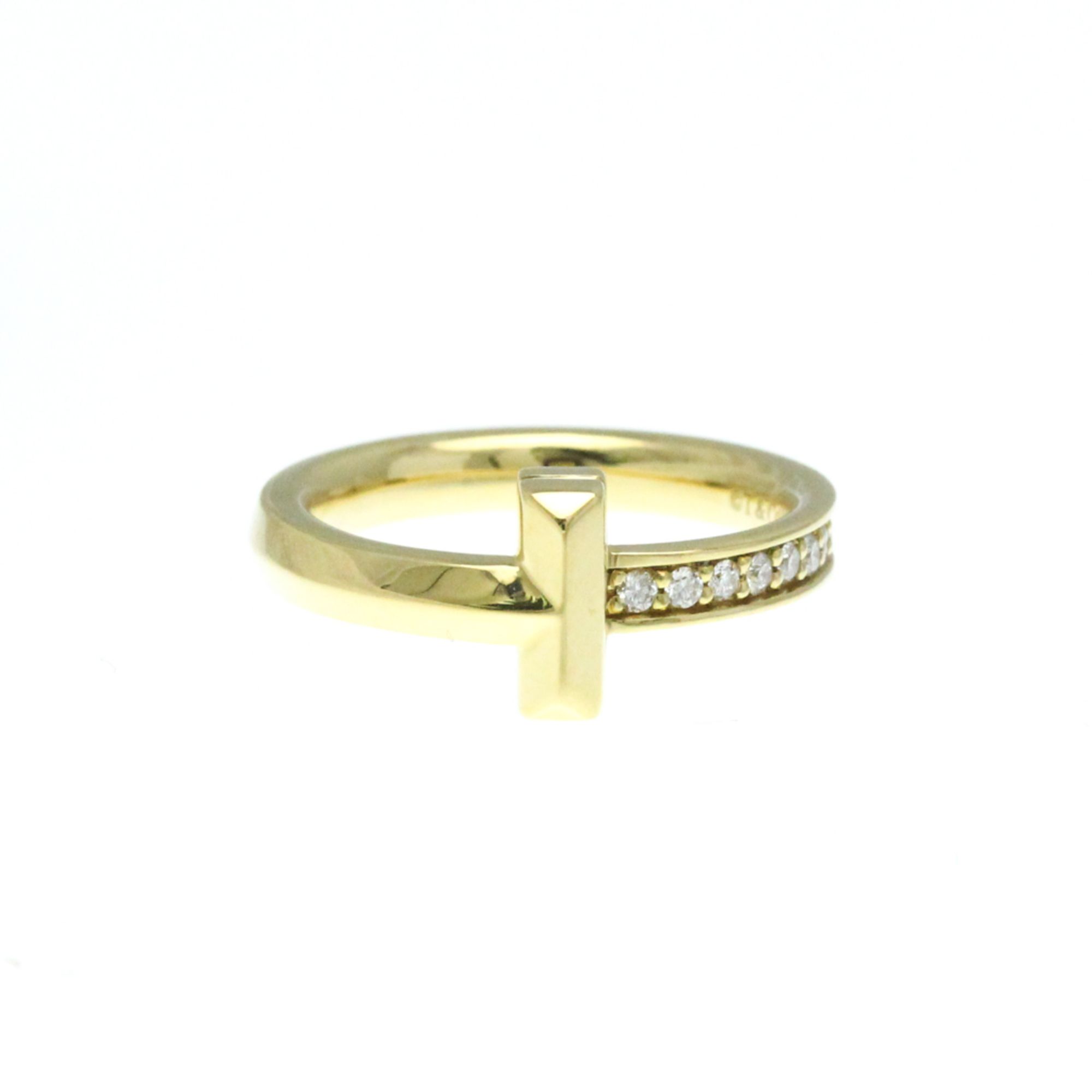 Tiffany T-One Diamond Ring Yellow Gold (18K) Fashion Diamond Band Ring Gold