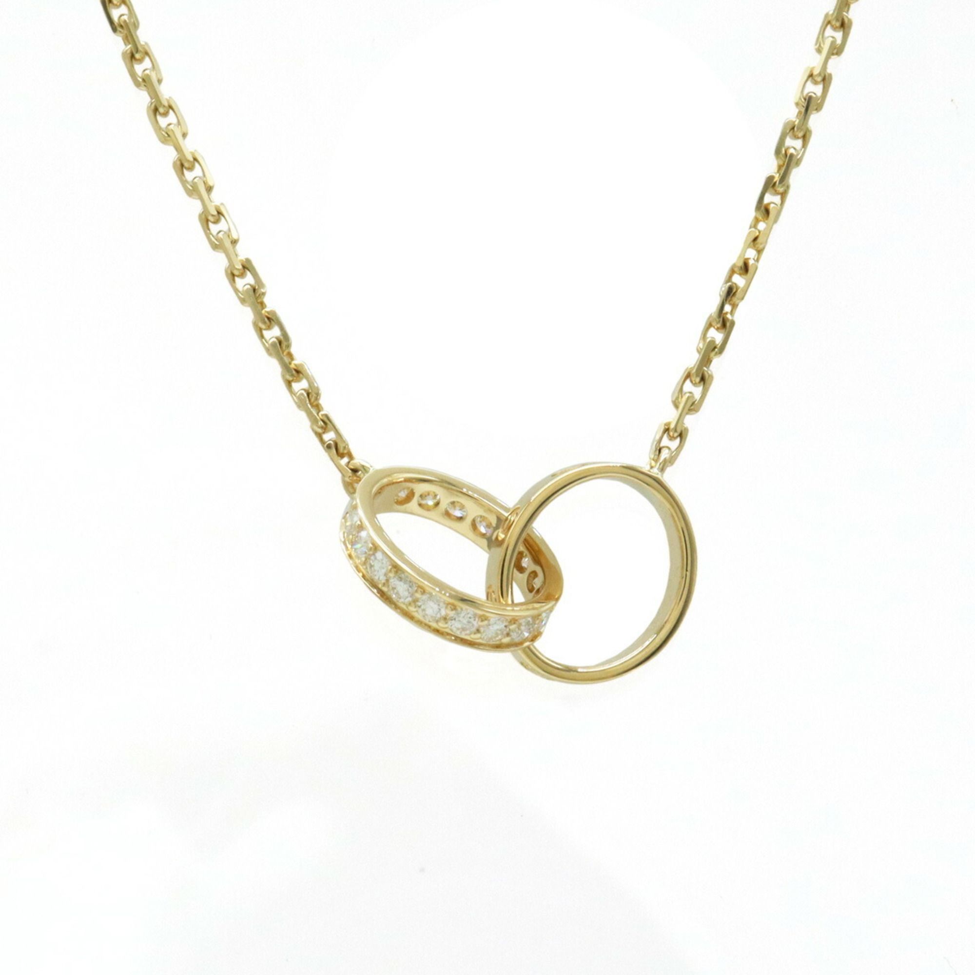 Cartier LOVE L?VE Baby Love Necklace Pendant K18YG Yellow Gold Diamond 0.22ct B7013800