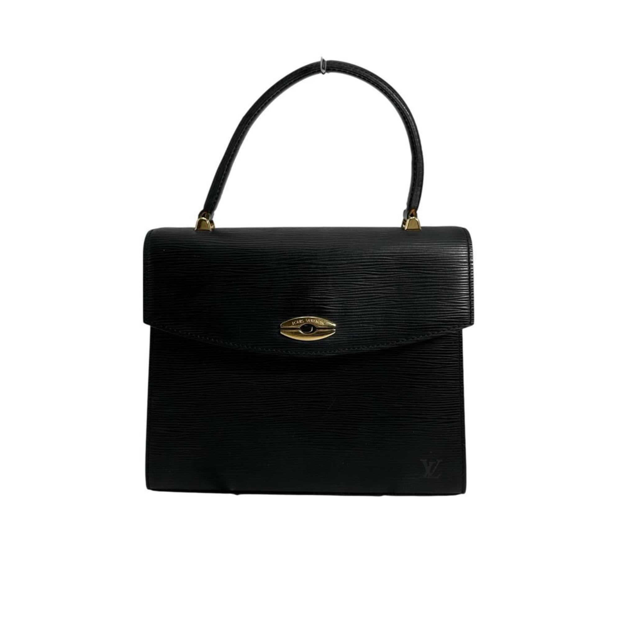 Louis Vuitton Epi Malesherbes Handbag in Leather, M52372, Black