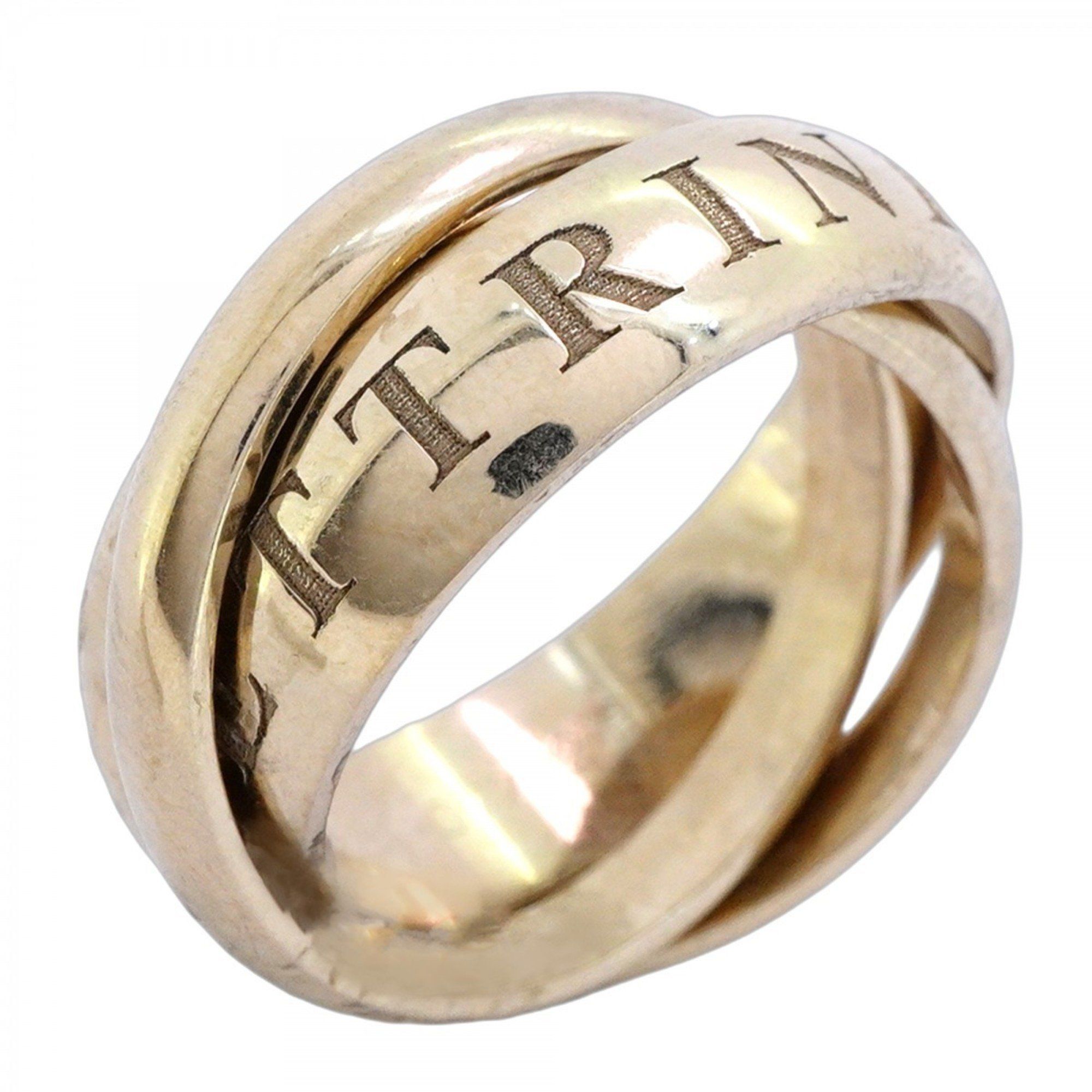 Cartier Trinity Ring Limited Edition 18K White Gold #51 Women's