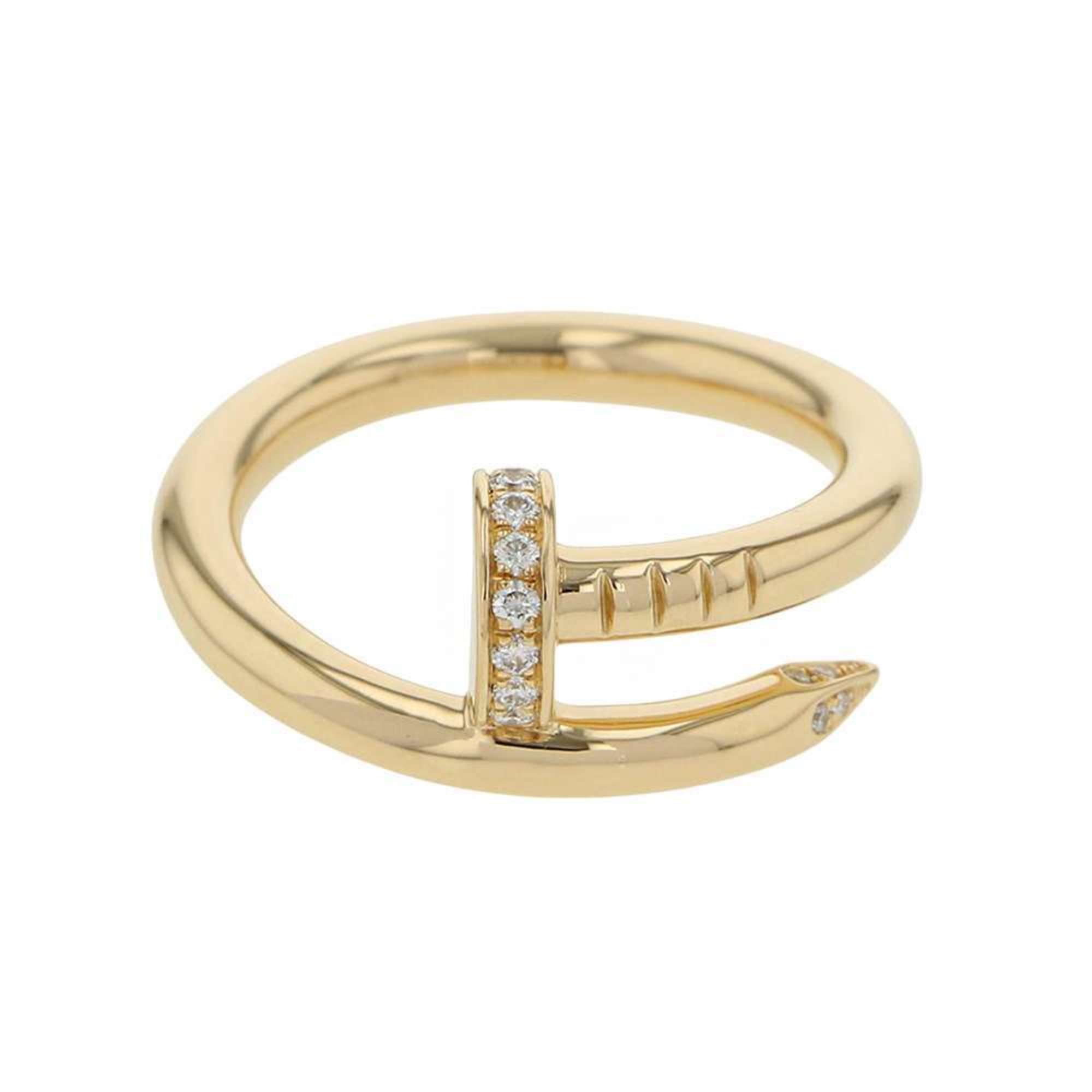 Cartier Ring Juste un Clou Classic Diamond 22P Total 0.13ct K18YG Yellow Gold Size 53 B4216900