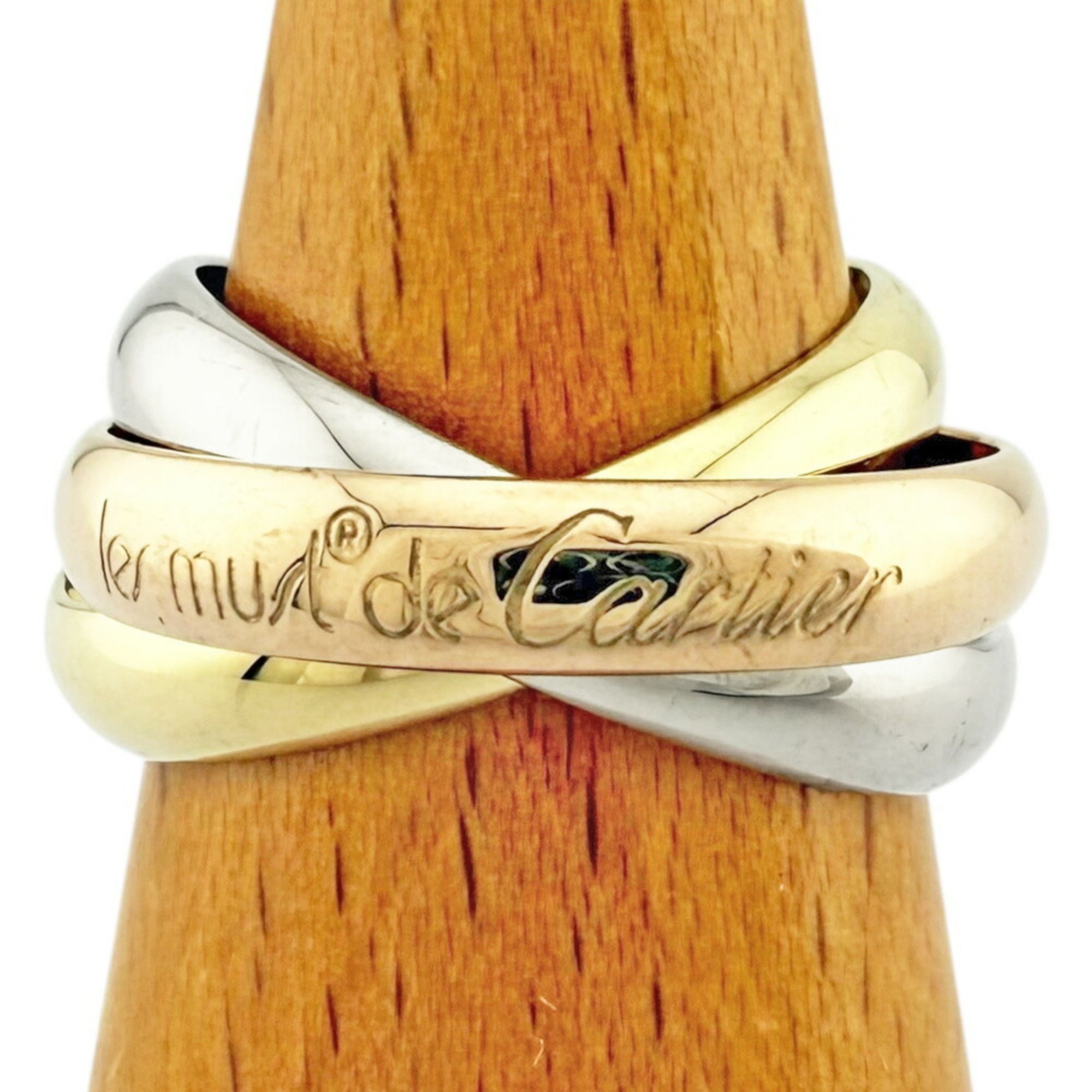 Cartier Trinity Ring, Size 11.5, 18K, Women's, CARTIER