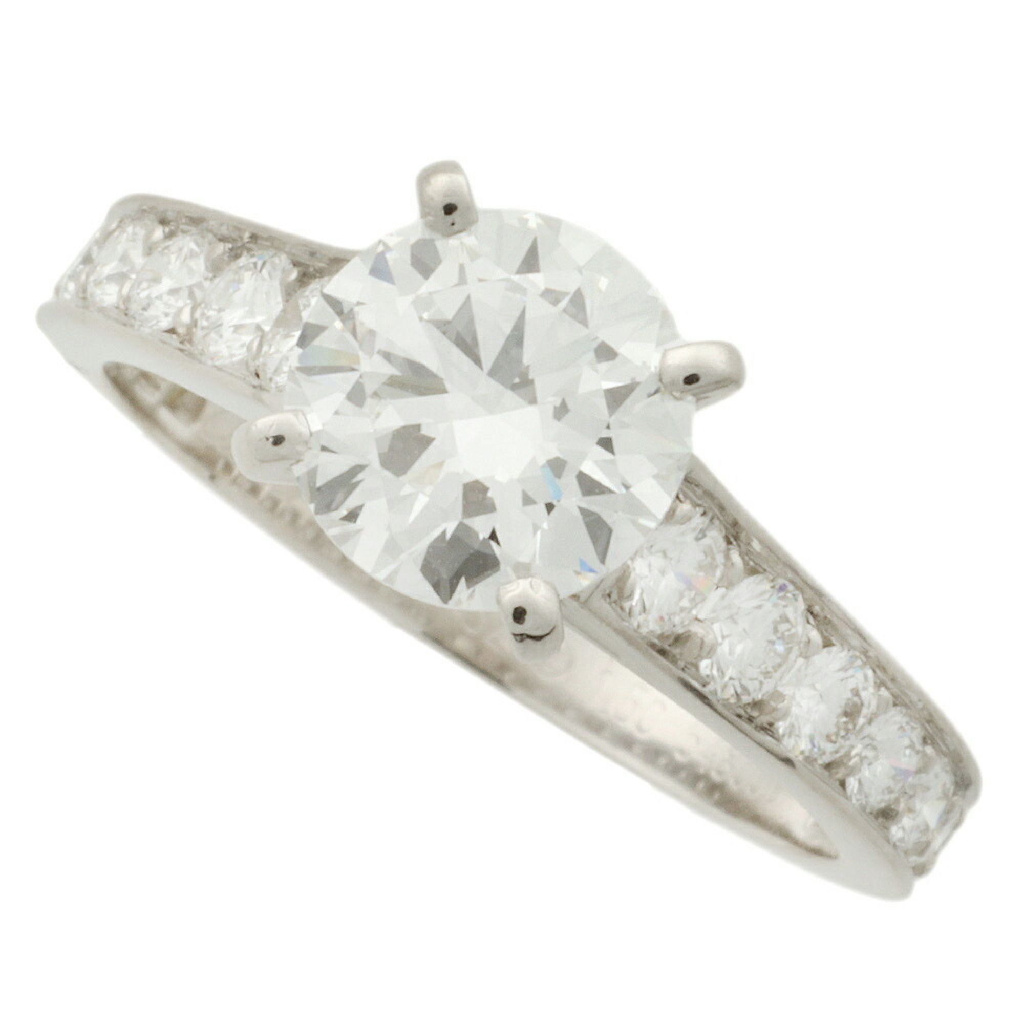 Cartier CARTIER Ring Platinum Pt950 Diamond 1.50ct (F-VS1-VG) #52 No. 11.5