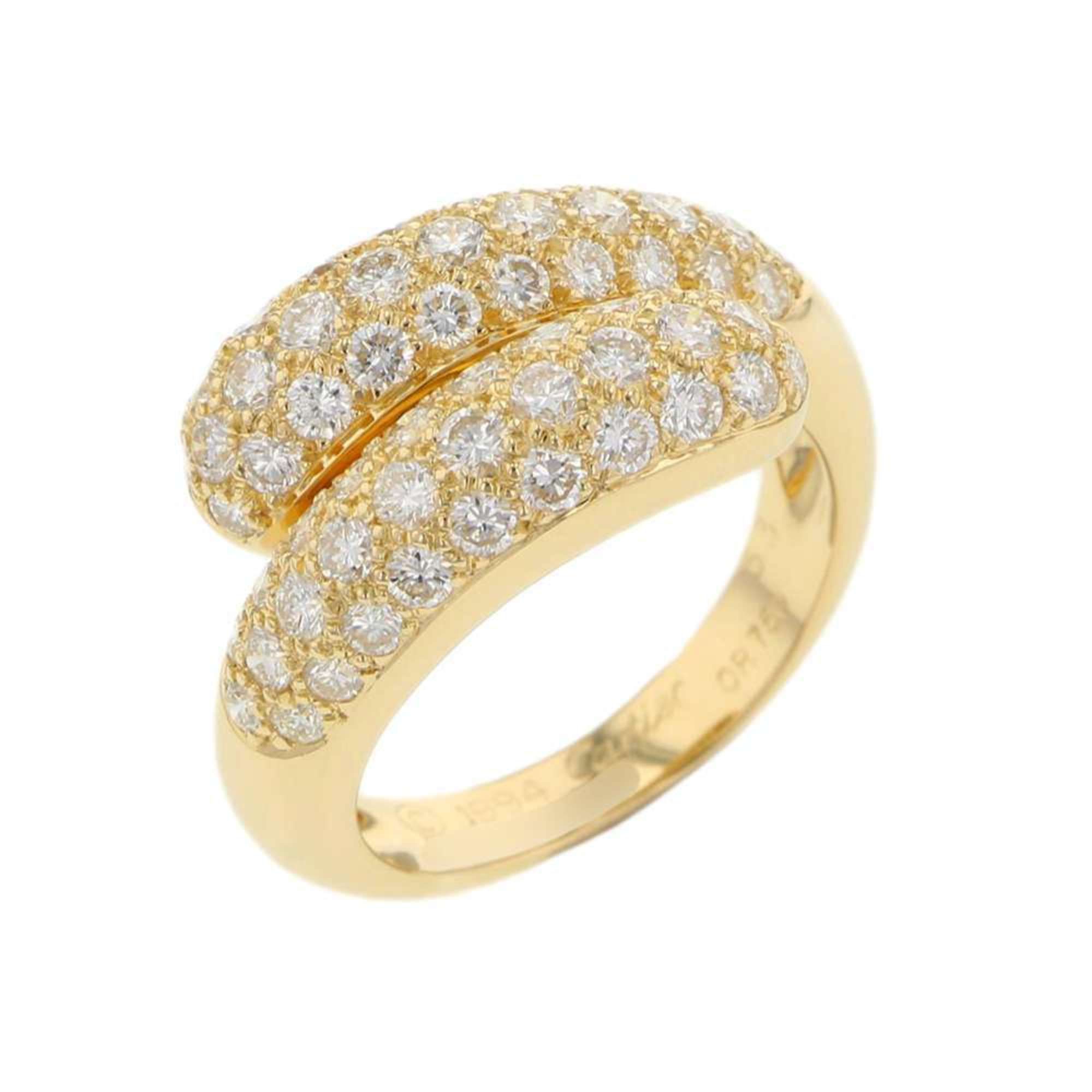 Cartier Ring Mimi Diamond 18KYG Yellow Gold Size 53