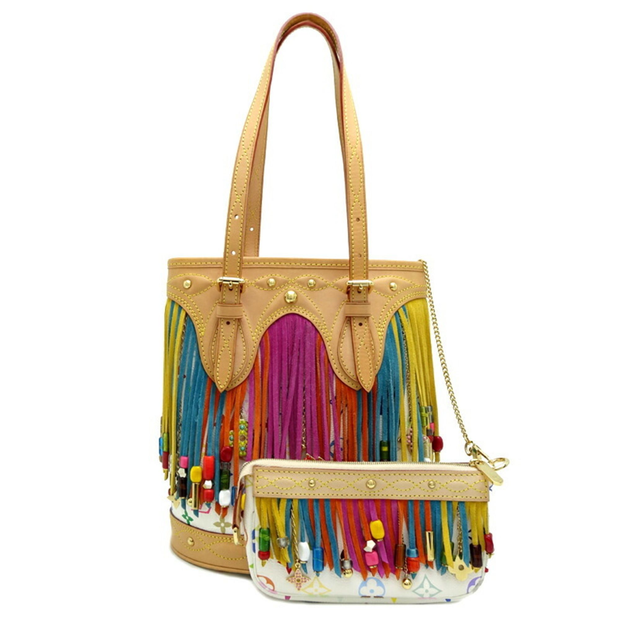 Louis Vuitton Bucket Fleur-de-lis 2006 Limited Edition Women's Tote Bag M40109 Monogram Multicolor B