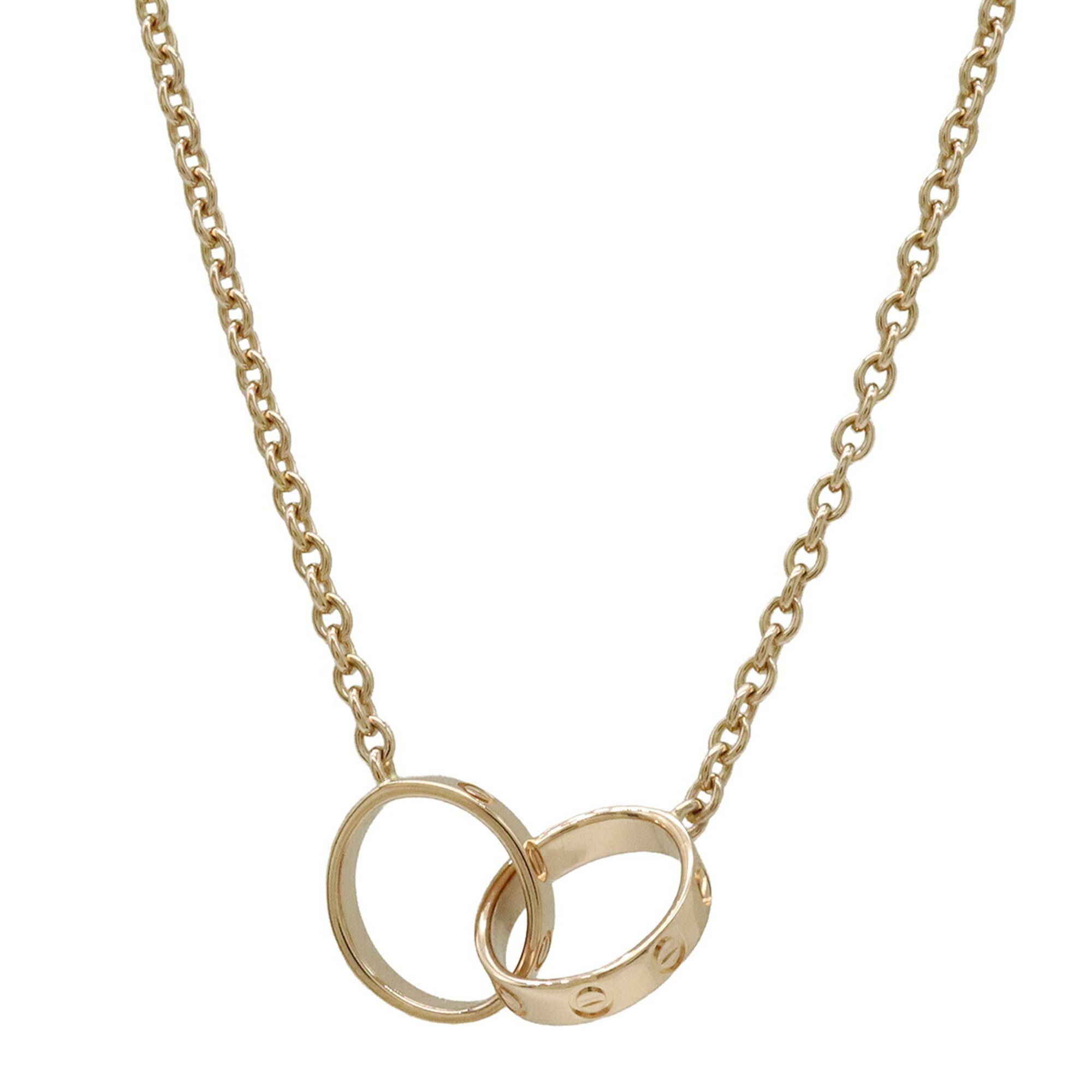 Cartier Baby Love Necklace with LOVE L?VE Pendant in 18KPG/750PG Pink Gold (B7212300)