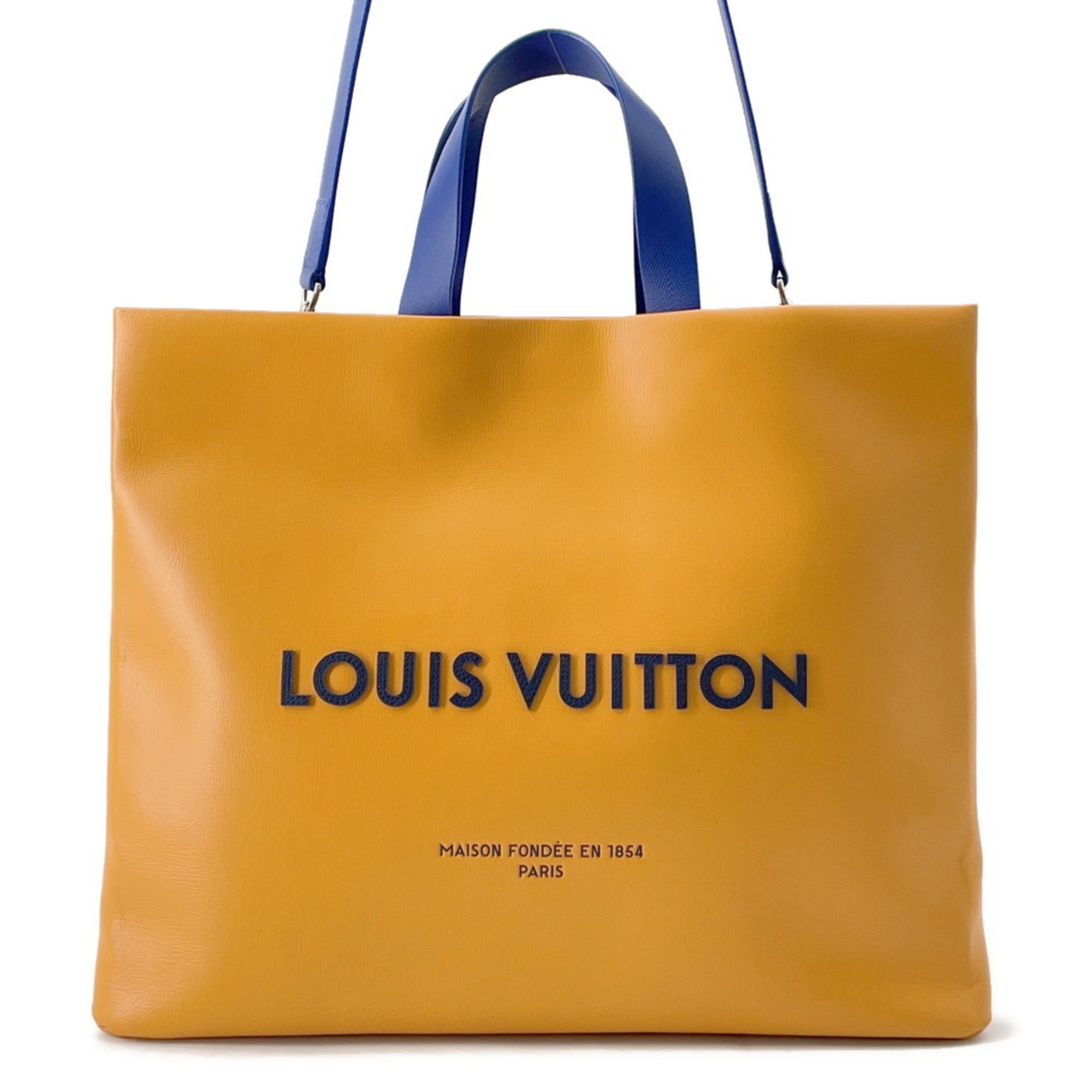 Louis Vuitton Tote Bag Shopper MM Leather M24457 LOUIS VUITTON 2way Shoulder
