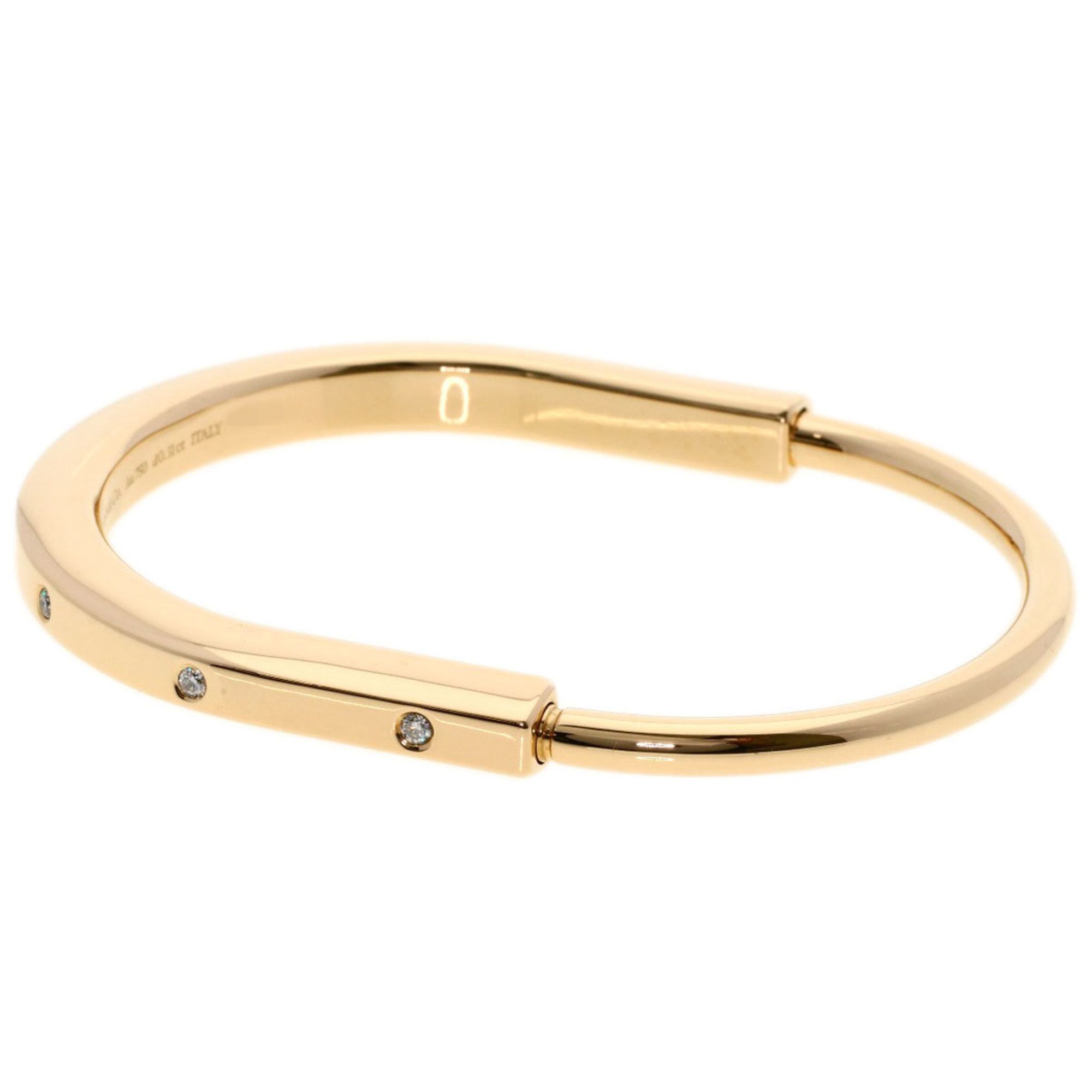 Tiffany Rock Bangle Diamond Bracelet, 18K Pink Gold, Women's, TIFFANY&Co.
