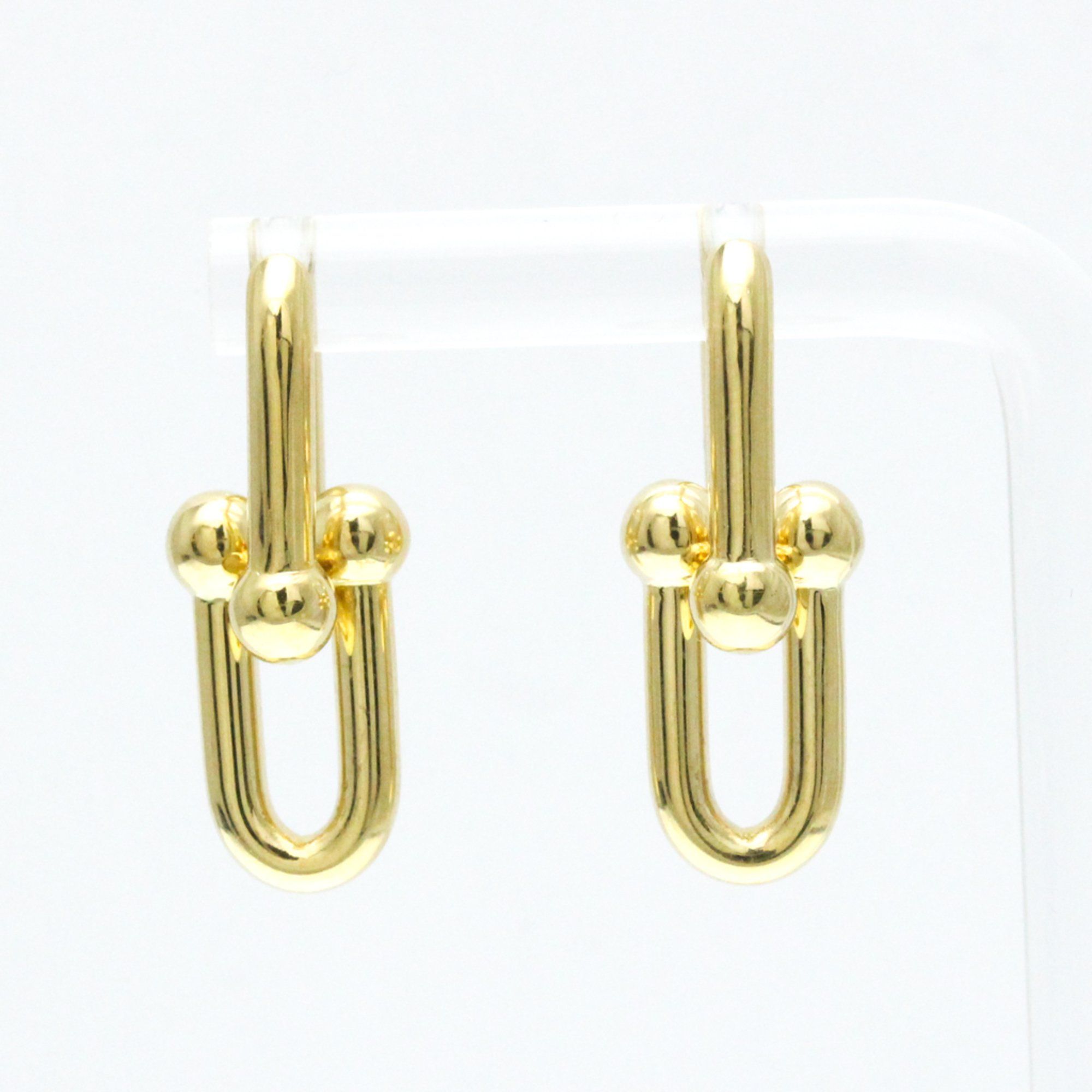 Tiffany Hardware Link Medium Earrings No Stone Yellow Gold (18K) Drop Earrings Gold