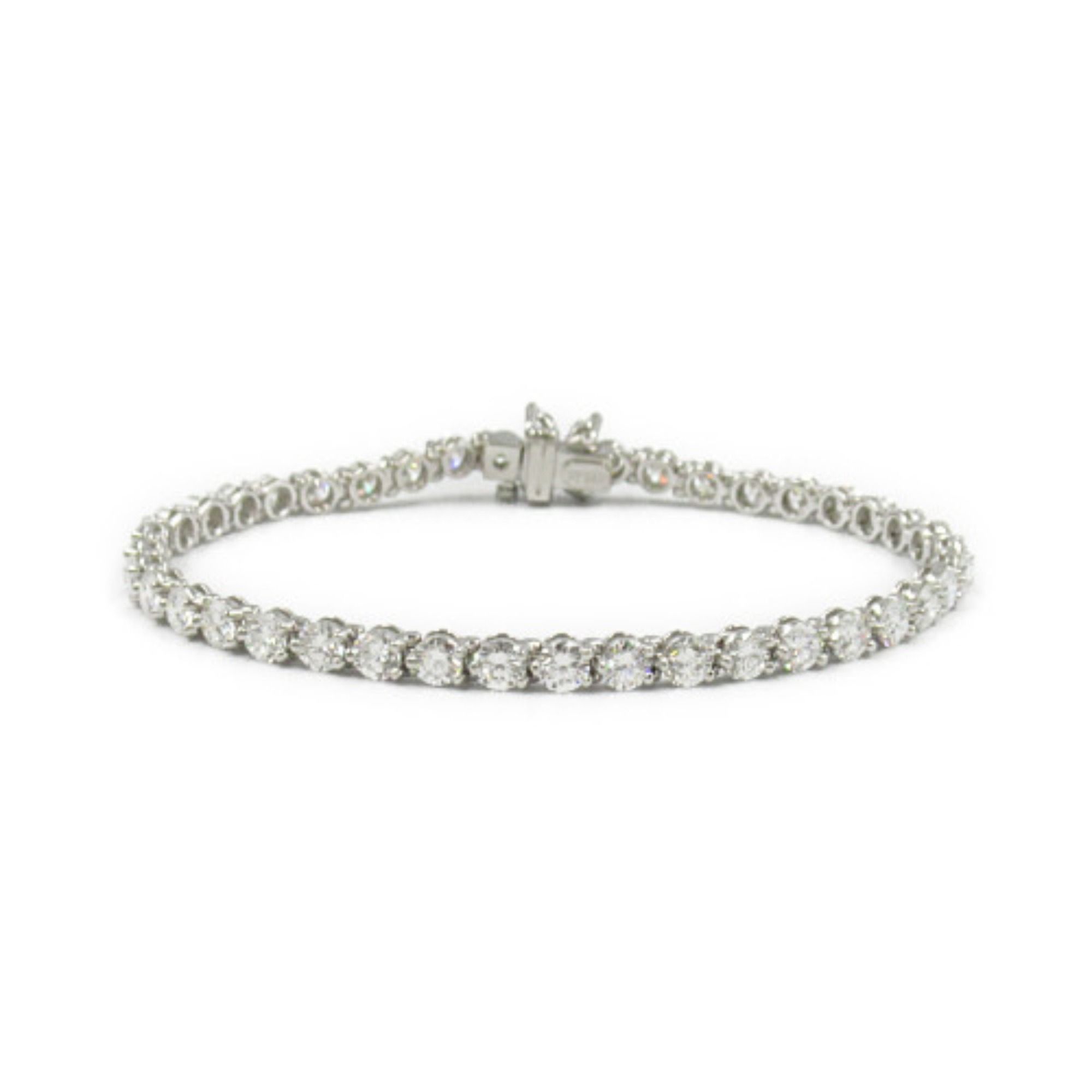 Tiffany & Co. Victoria Diamond Bracelet, Pt950 Platinum, Diamond, Women's, Clear