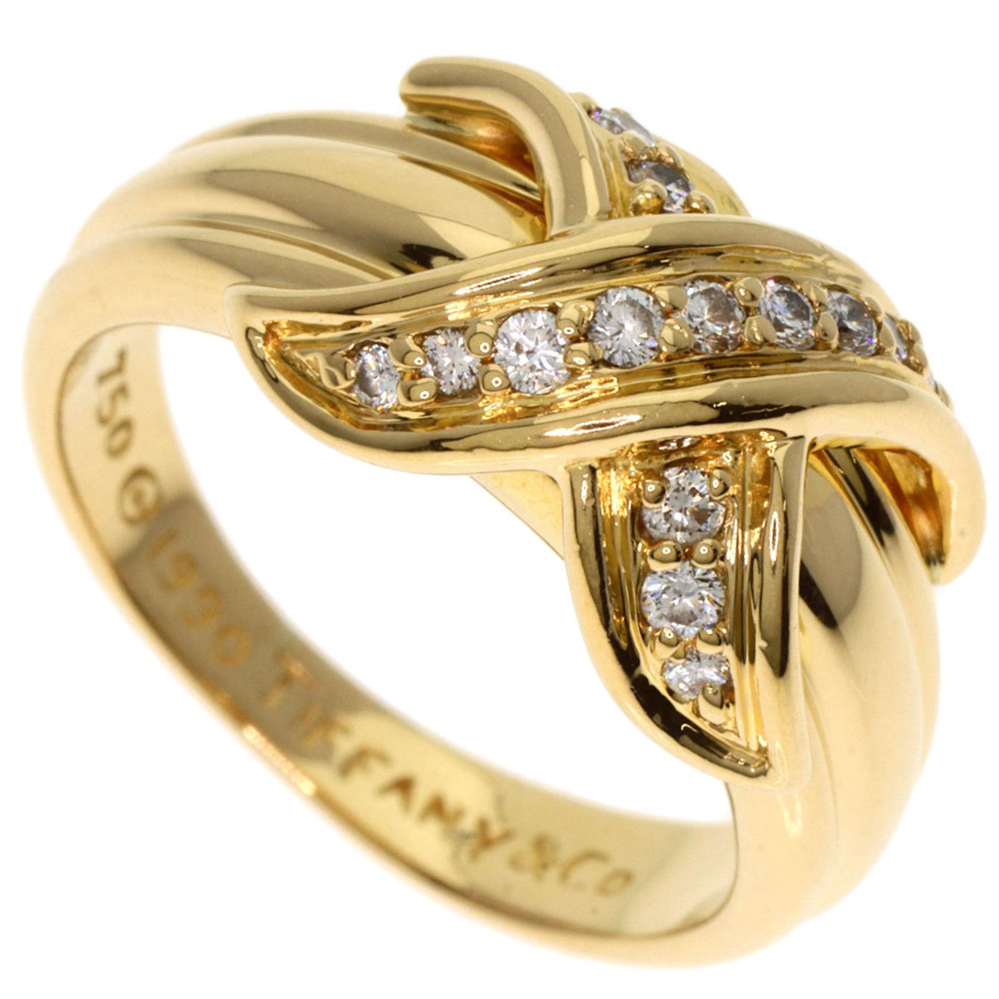 Tiffany Signature Diamond Ring in 18K Yellow Gold for Women. TIFFANY & Co.