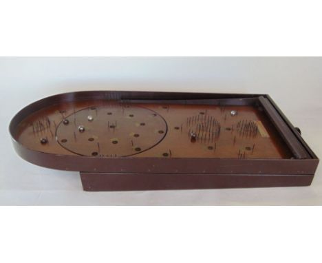 A mahogany "Corinthian" bagatelle board.