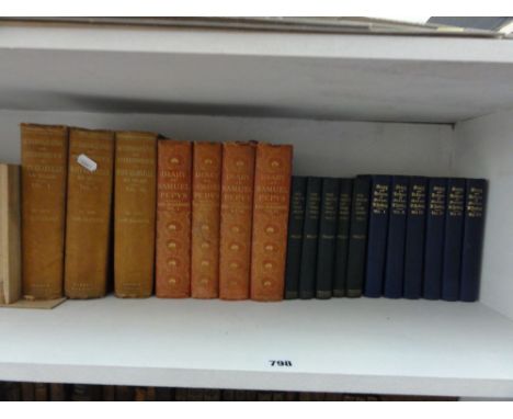 The Diary of Samuel Pepys in four volumes published by Swan Sonnenschein & Co Ltd, 1906, 3 volumes of The Autobiography and C