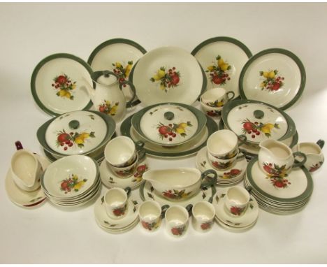 A quantity of Wedgwood Covent Garden pattern wares comprising three tureens and covers, oval meat plate, sauce boat and stand