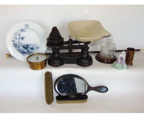 Mixed miscellaneous lot to include embossed metal fire screen with a tavern scene, collection of cigarette cards of classic c